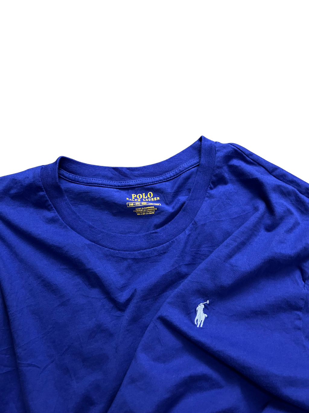 Polo Ralph Lauren Blue Simple Pony Custom Slim Fit Cotton