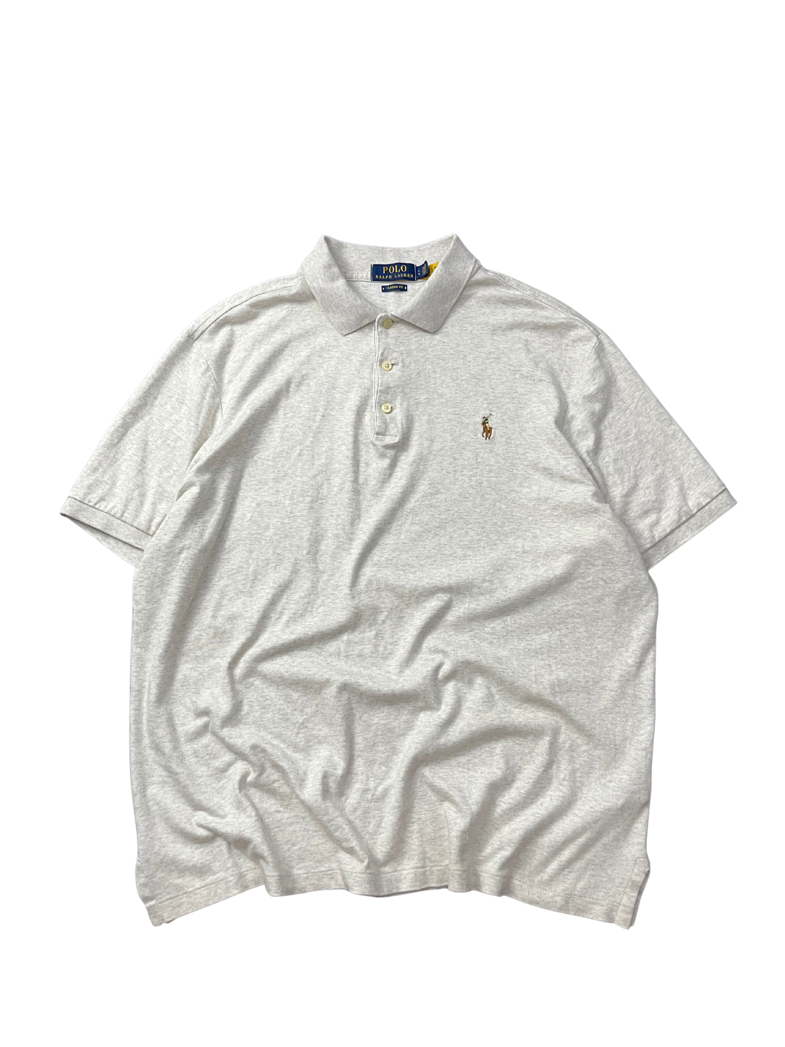 Polo Ralph Lauren Custom Slim Fit Cotton Polo State Heather