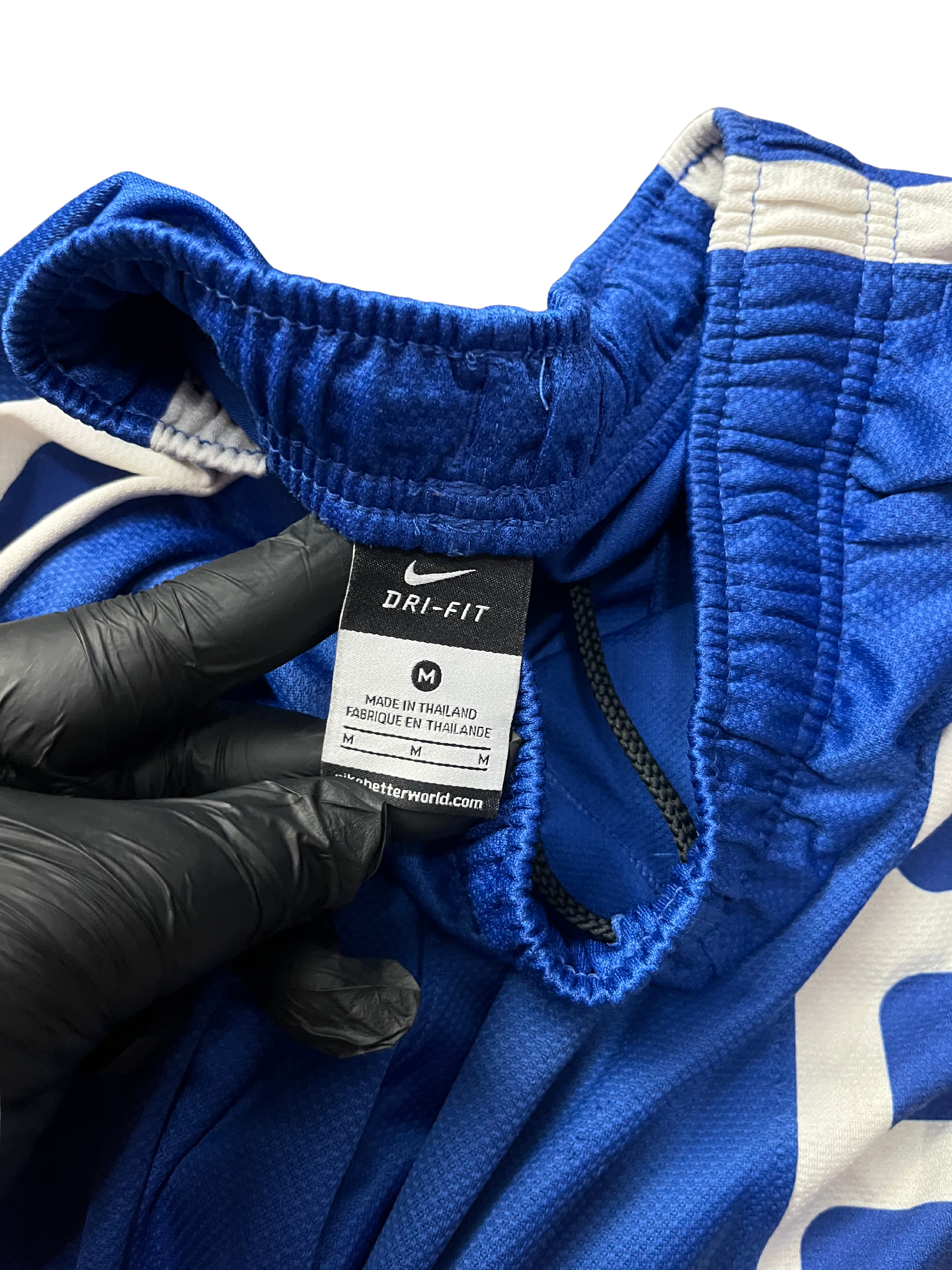 Nike Men's Blue and White Shorts