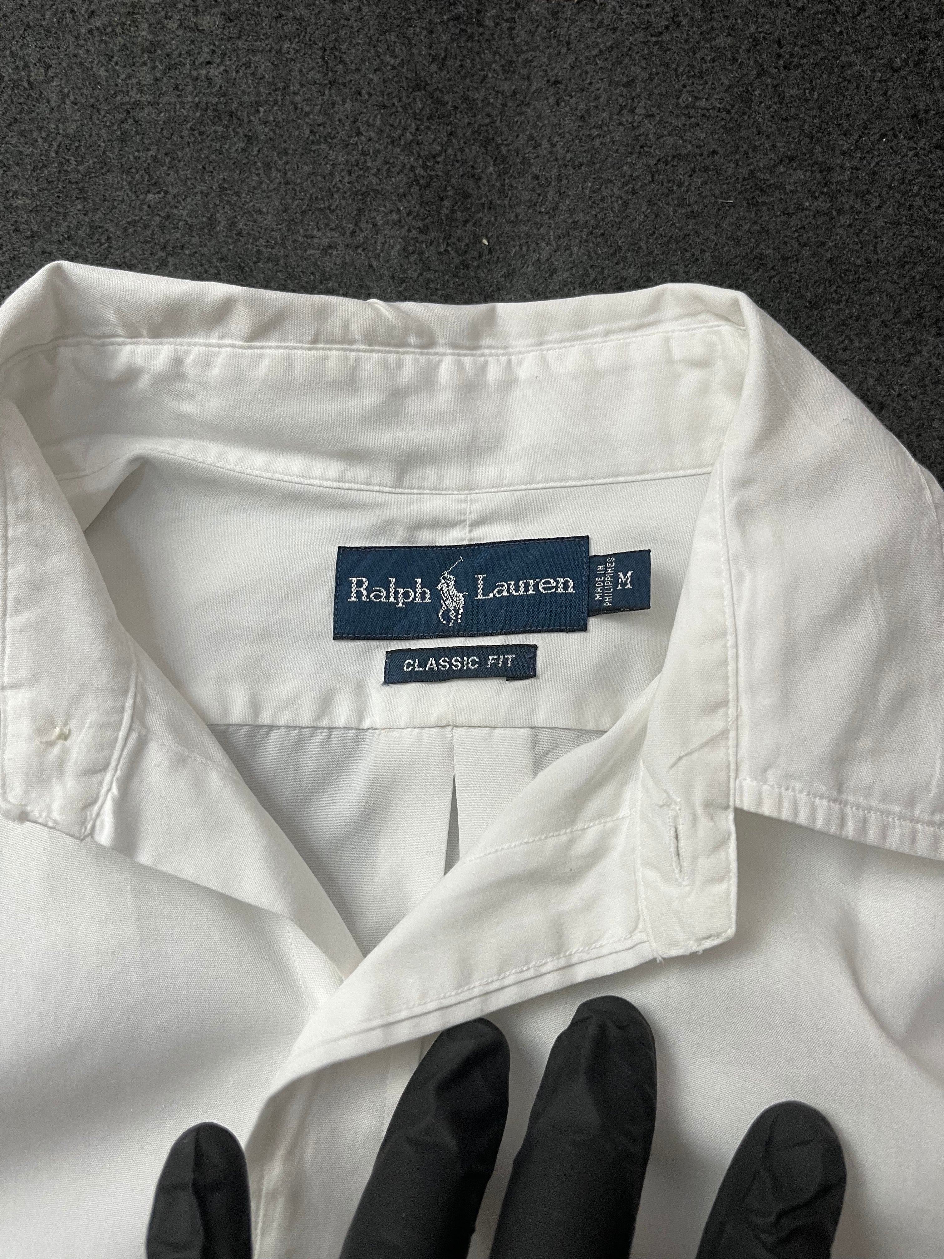 Polo Ralph Lauren long-sleeved button-down shirt with a blue embroidered logo