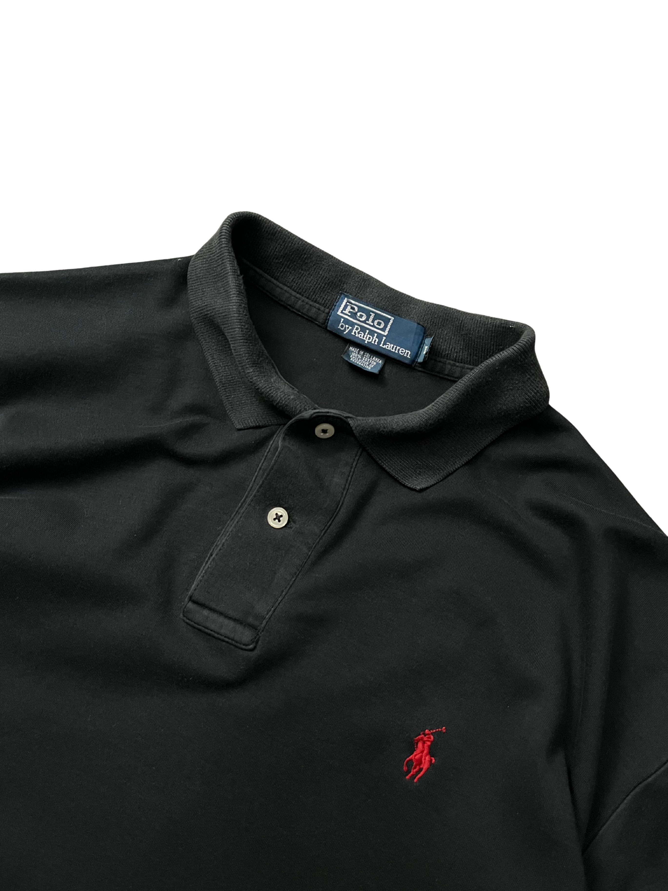 Polo Ralph Lauren embroidered logo polo shirt with a contrasting red embroidered pony