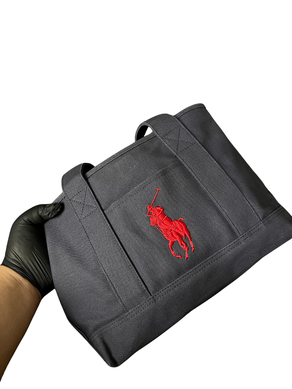 Polo Ralph Lauren Vintage Polo Ralph Lauren Pony Tote Driving Bag Black/Red
