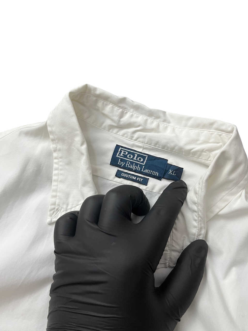 Polo Ralph Lauren long-sleeve oxford shirt with the signature blue embroidered pony