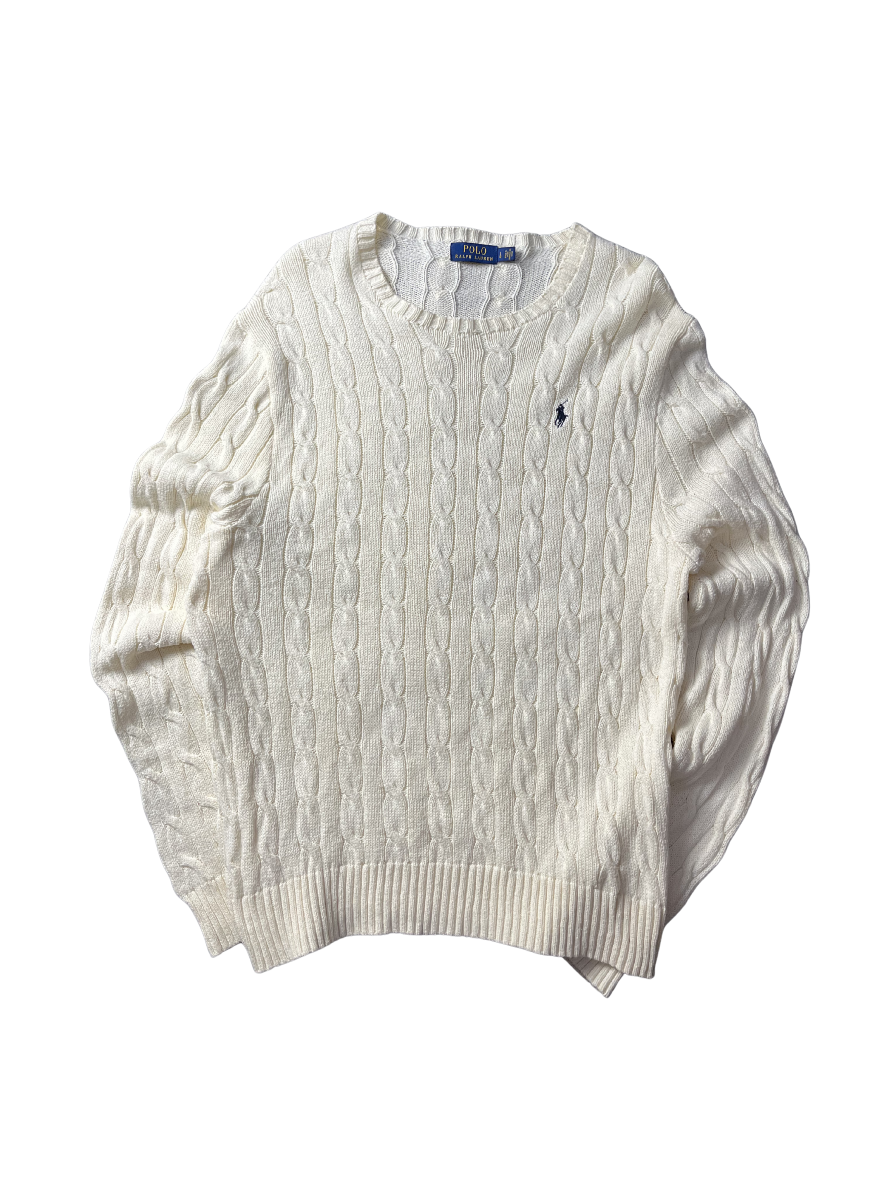 Cable-Knit Cotton Sweater