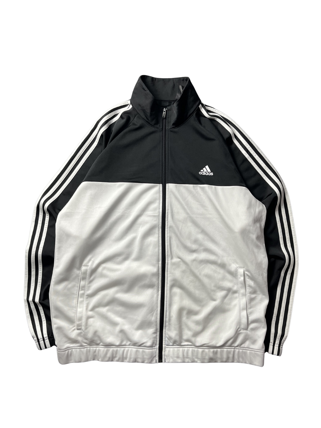 ADIDAS MEN'S TRACK SUIT BLACK WHITE JACKET