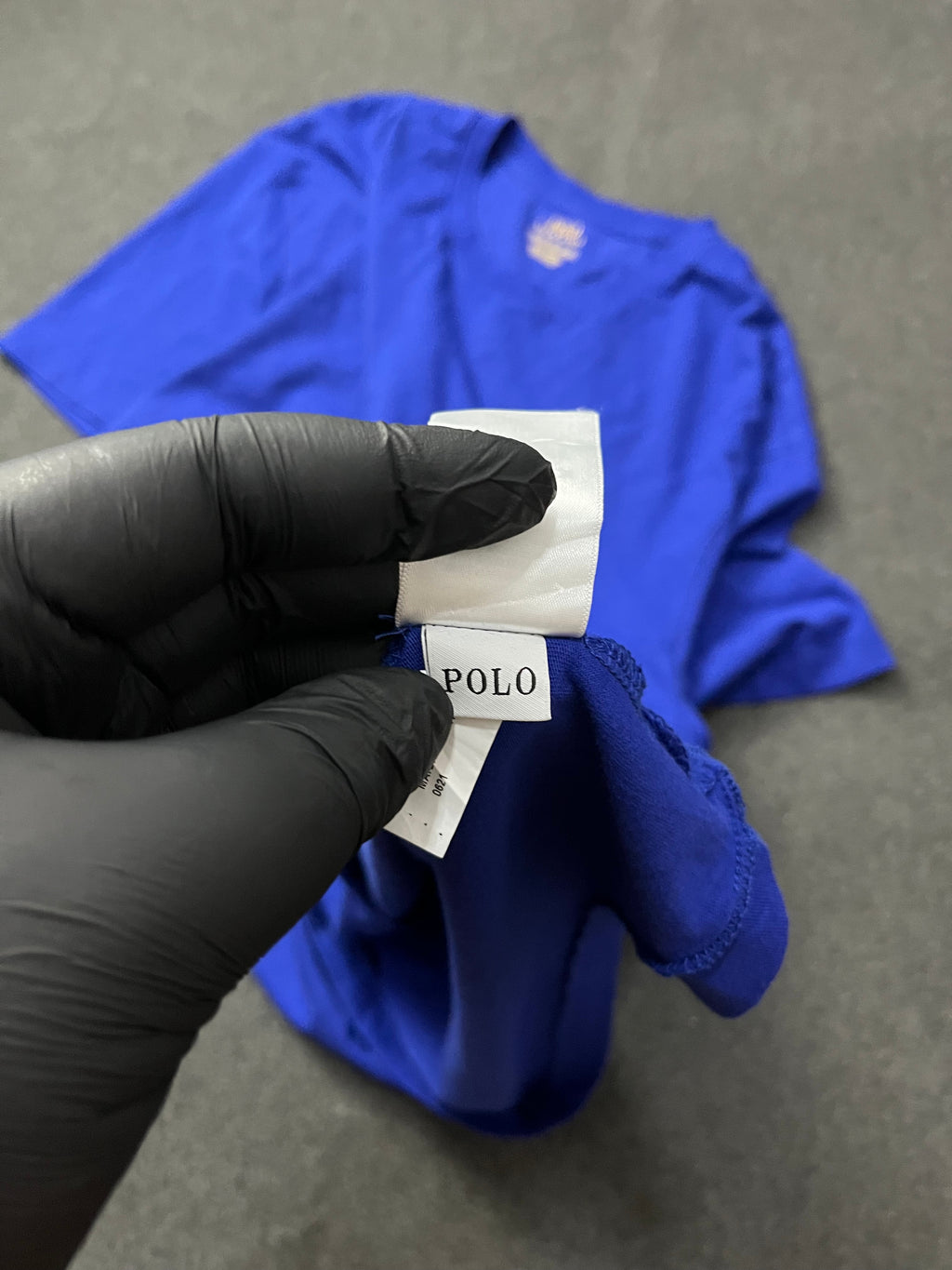 Polo Ralph Lauren Blue Simple Pony Custom Slim Fit Cotton