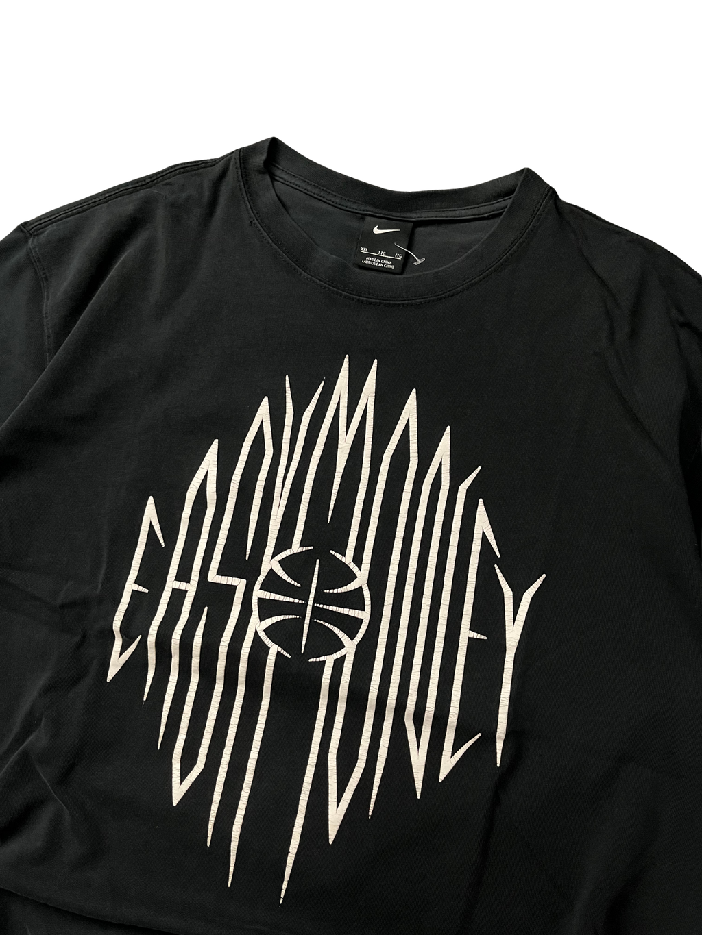 Nike Graphic T-Shirt Black Easy Money Kevin Durant NBA Short Sleeve Men