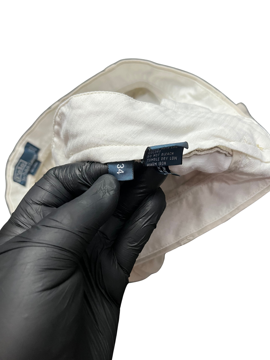 Polo Ralph Lauren Shorts Men's Beige Flat Front Vintage Chino