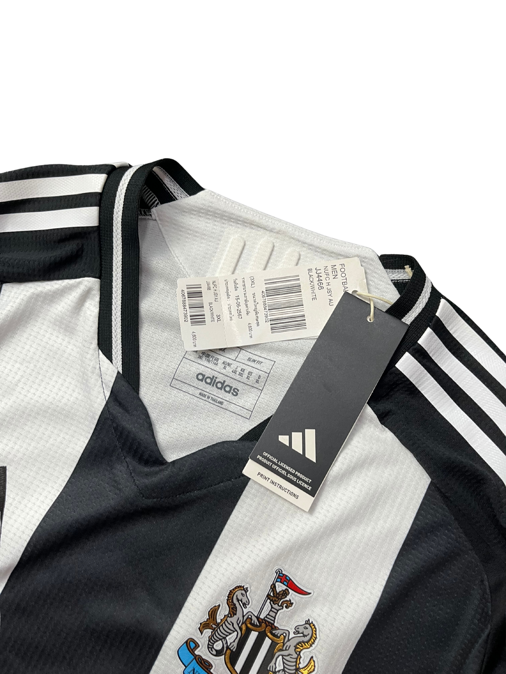 Adidas Newcastle United FC 24/25 Home Authentic Soccer Jersey Mens