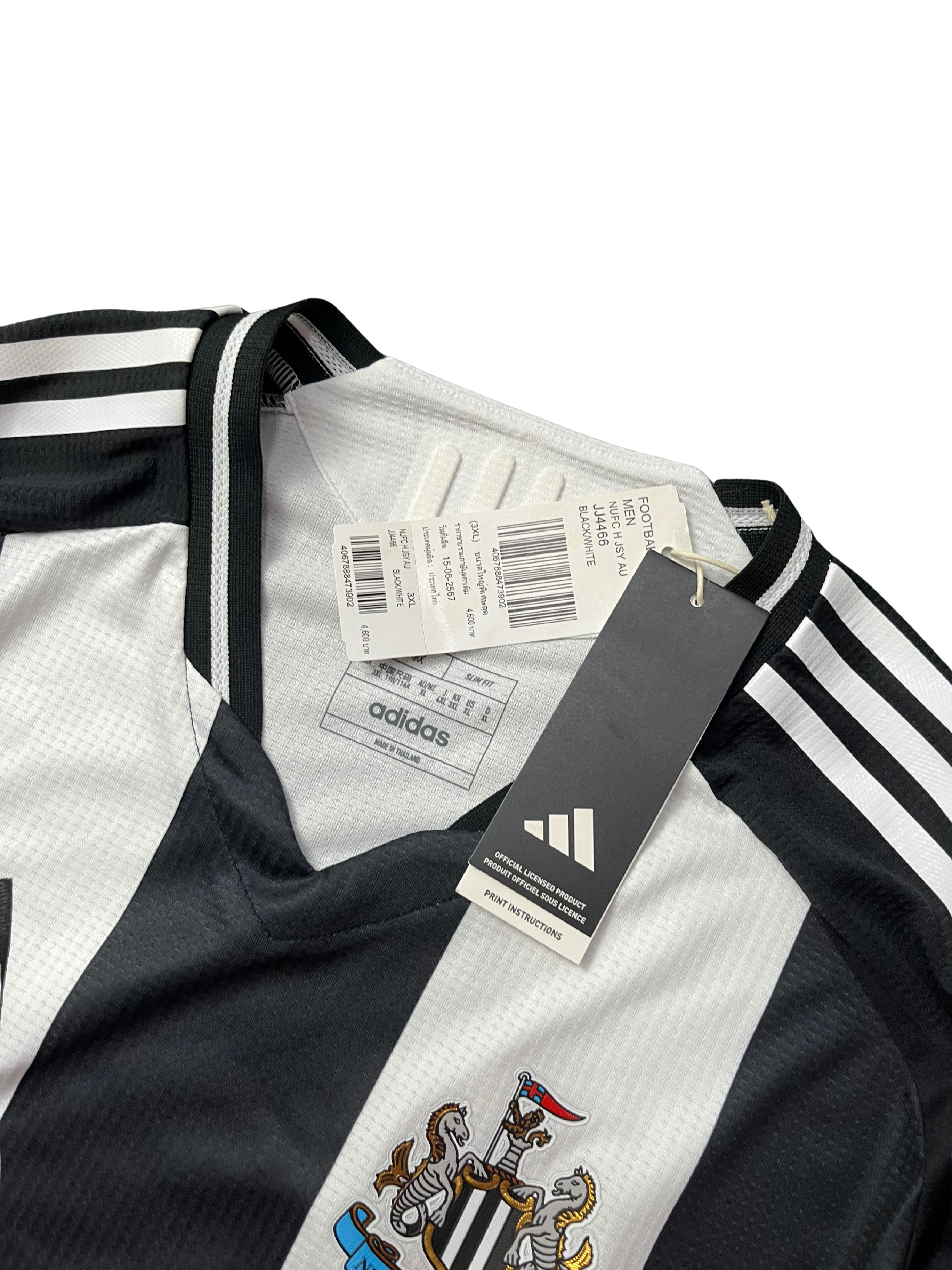 Adidas Newcastle United FC 24/25 Home Authentic Soccer Jersey Mens