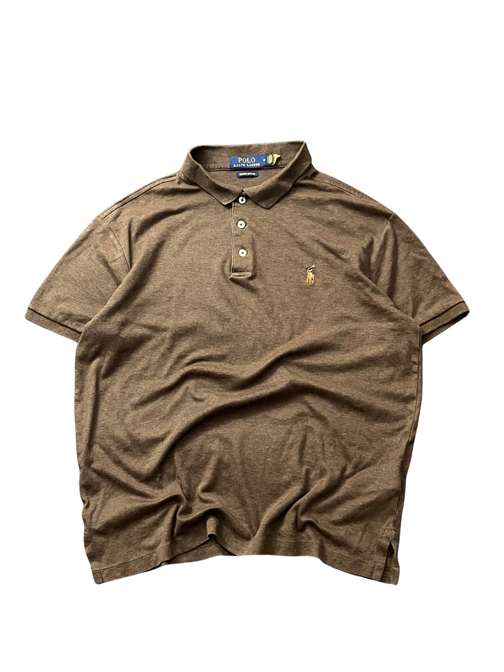 Polo Ralph Lauren Polo Pony polo shirt in brown cotton