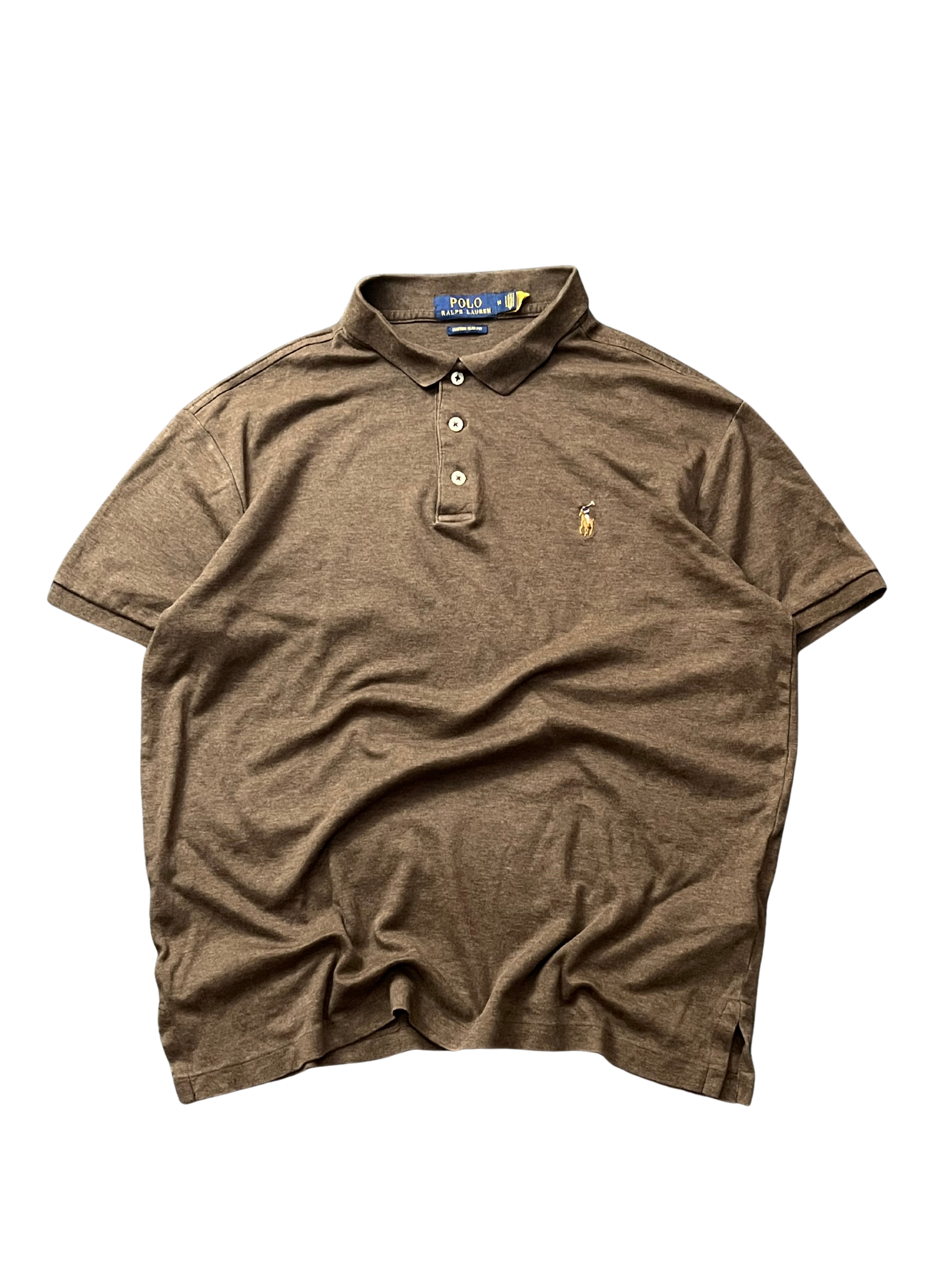 Polo Ralph Lauren Polo Pony polo shirt in brown cotton