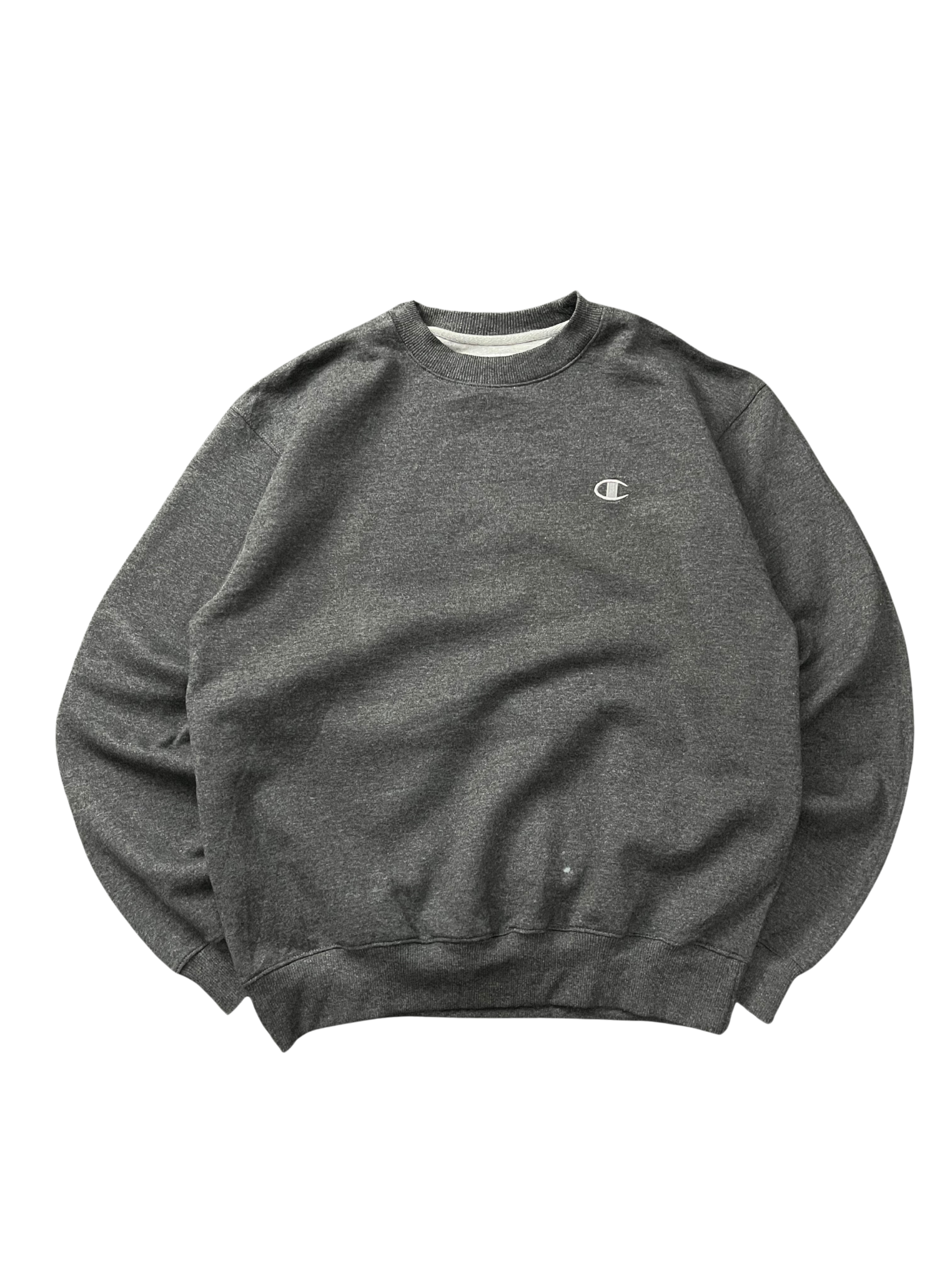 Champion Eco Sweatshirt Men Gray Chest Logo Pullover