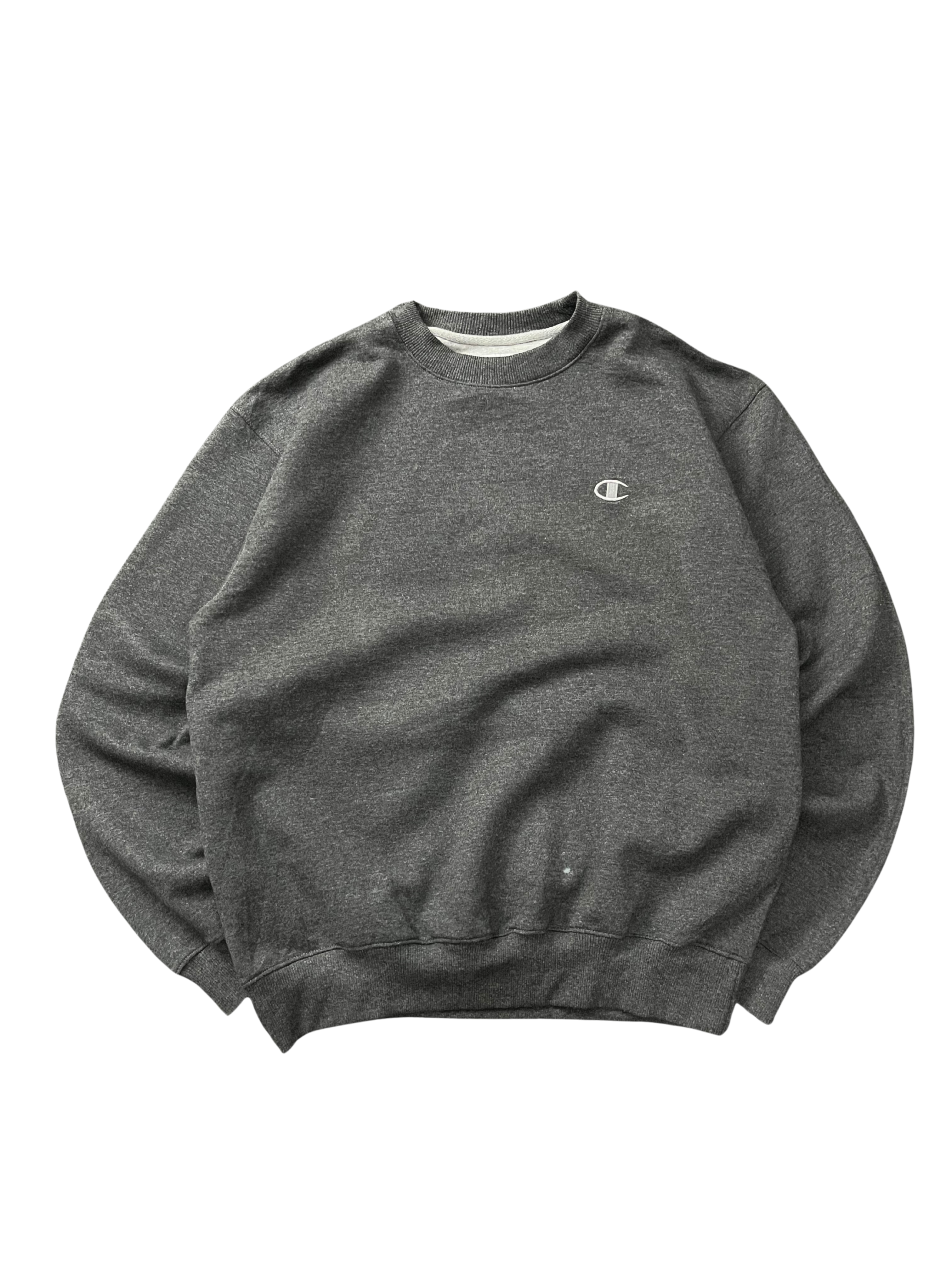 Champion Eco Sweatshirt Men Gray Chest Logo Pullover