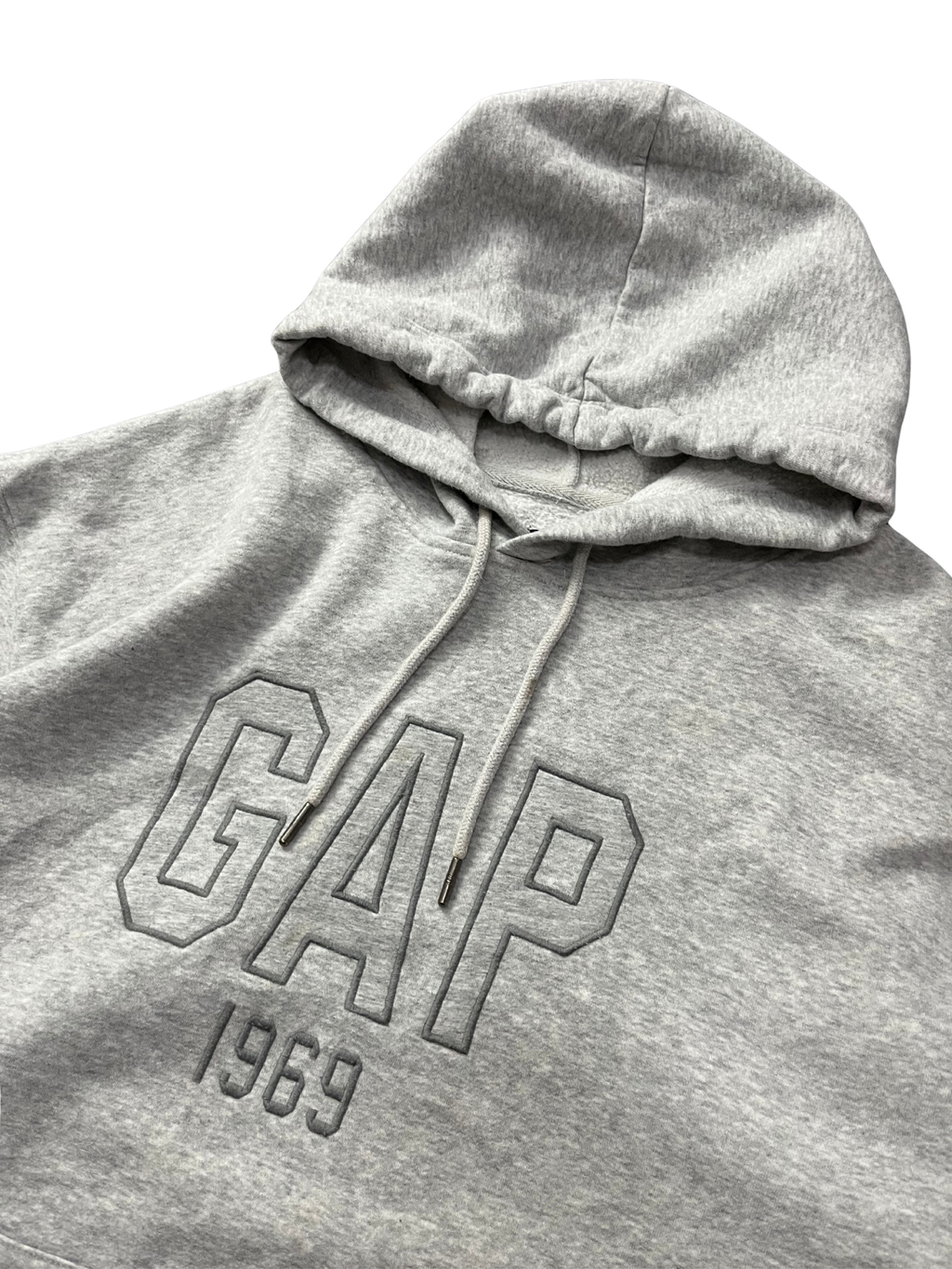 Gap Unisex Logo Fleece Hoodie Gray, NWOT