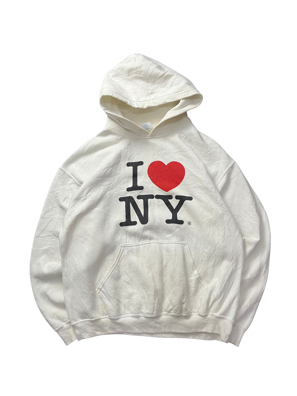 I Love New York Hoodie White