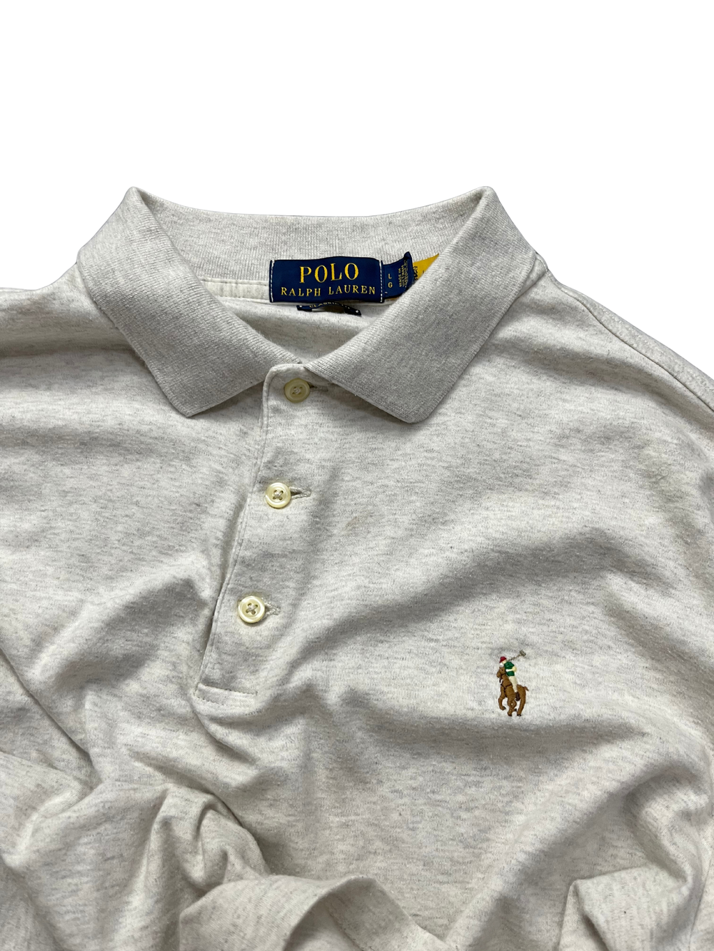 Polo Ralph Lauren Custom Slim Fit Cotton Polo State Heather