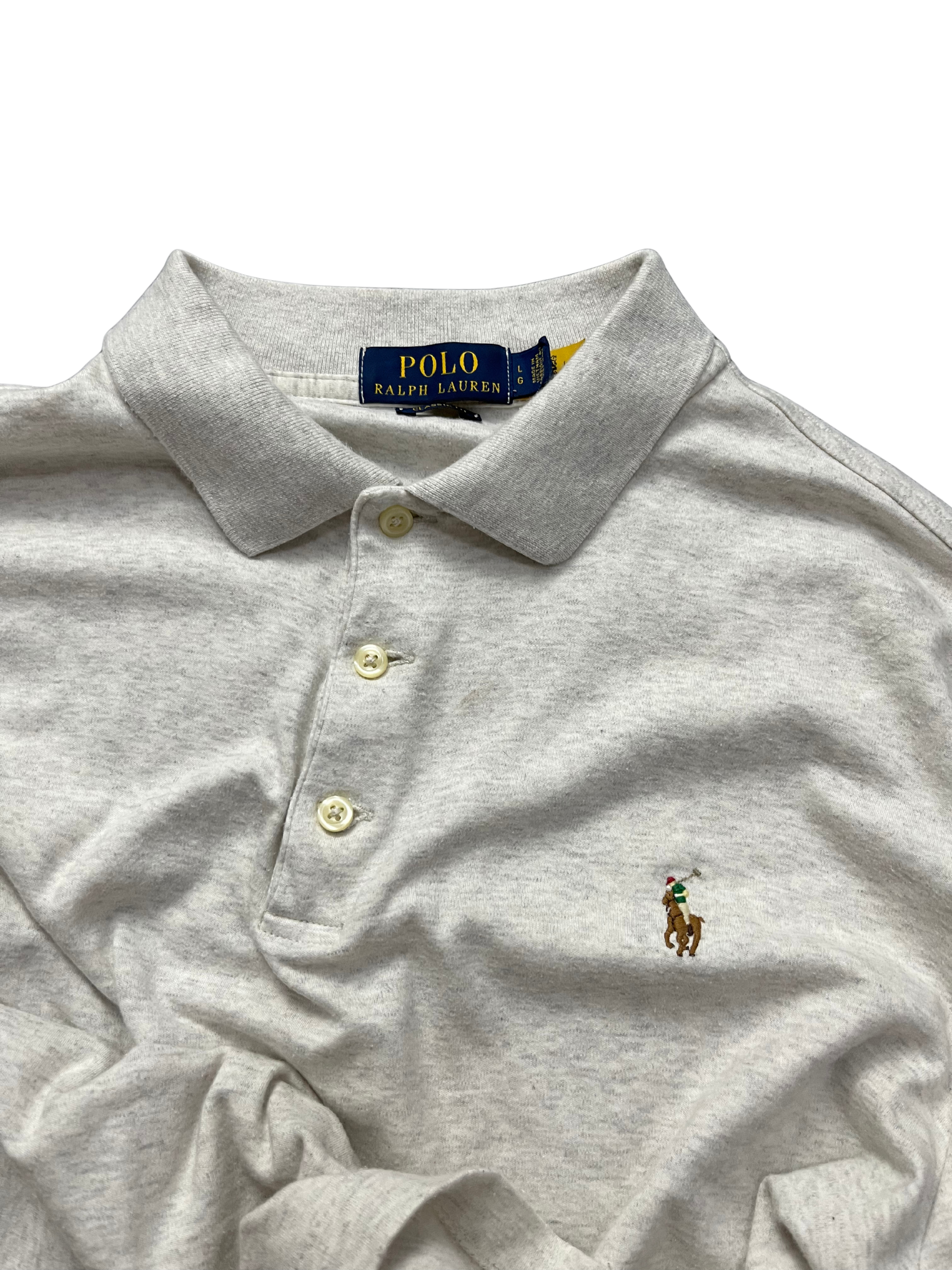 Polo Ralph Lauren Custom Slim Fit Cotton Polo State Heather