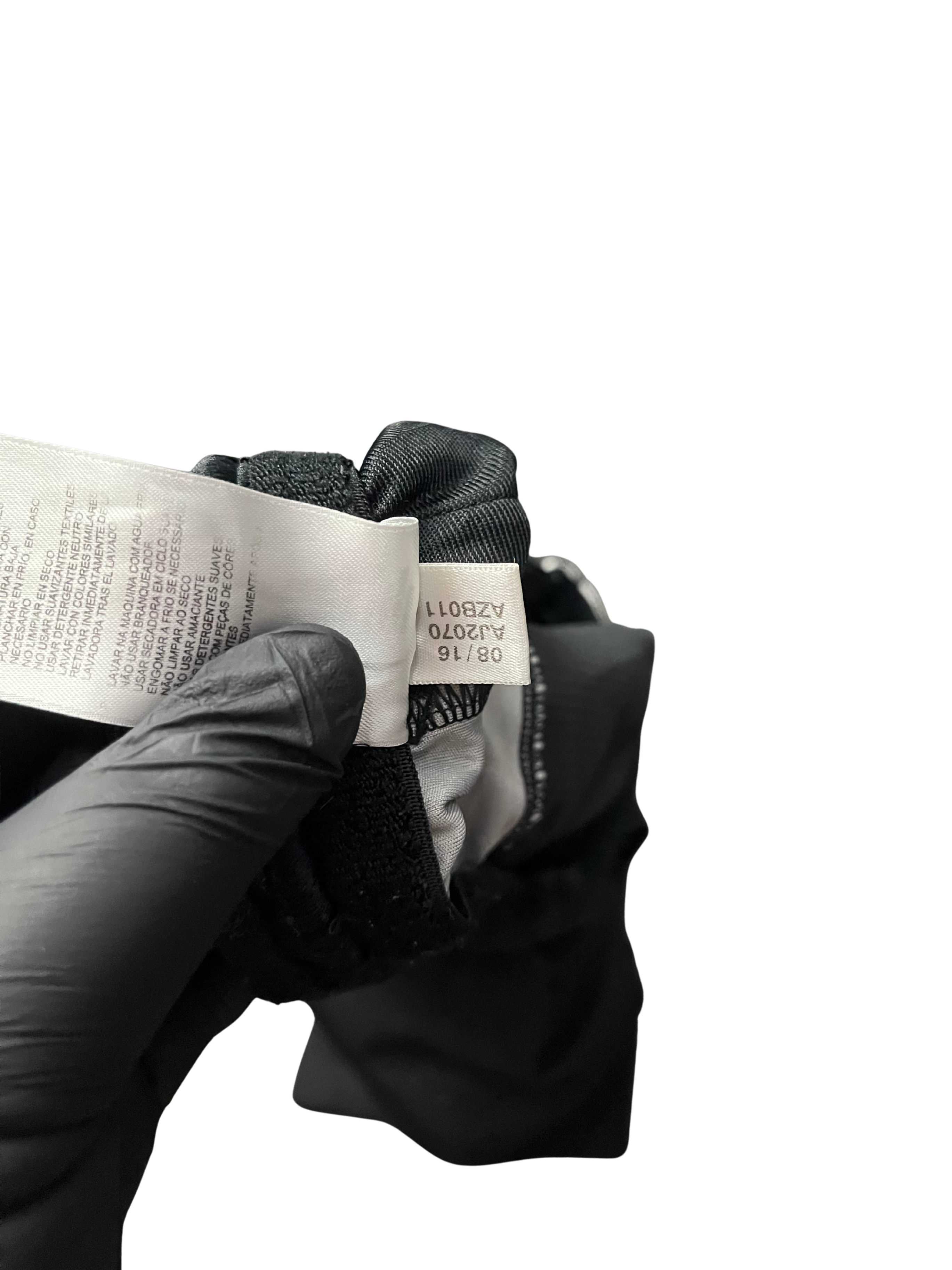 Adidas Athletic Shorts Youth Medium Black and White Polyester EUC