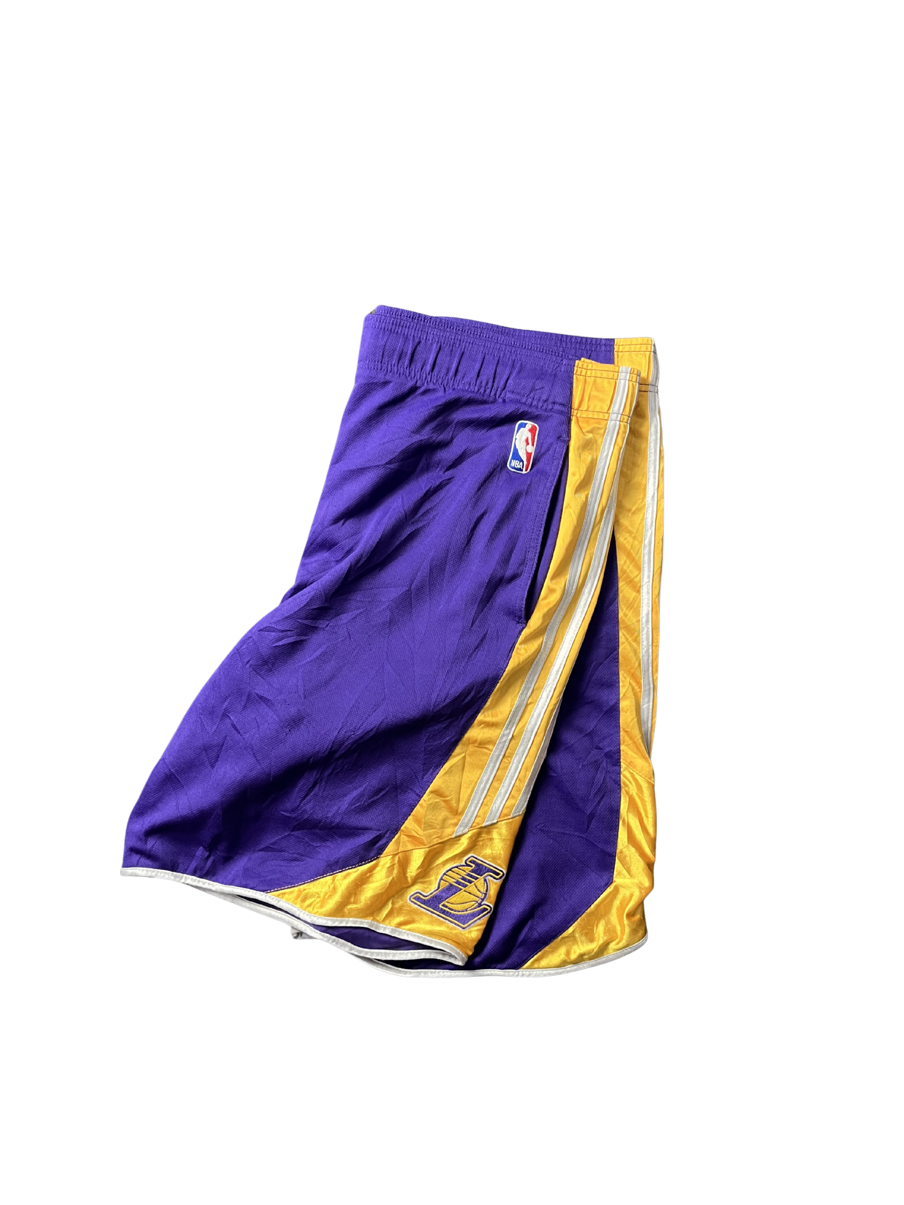Adidas Men's Purple and Yellow Shorts