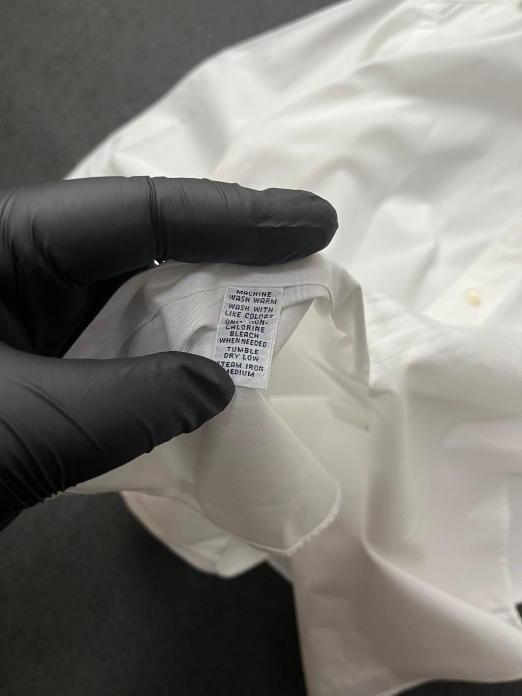 Polo Ralph Lauren long-sleeved button-down shirt with a blue embroidered logo