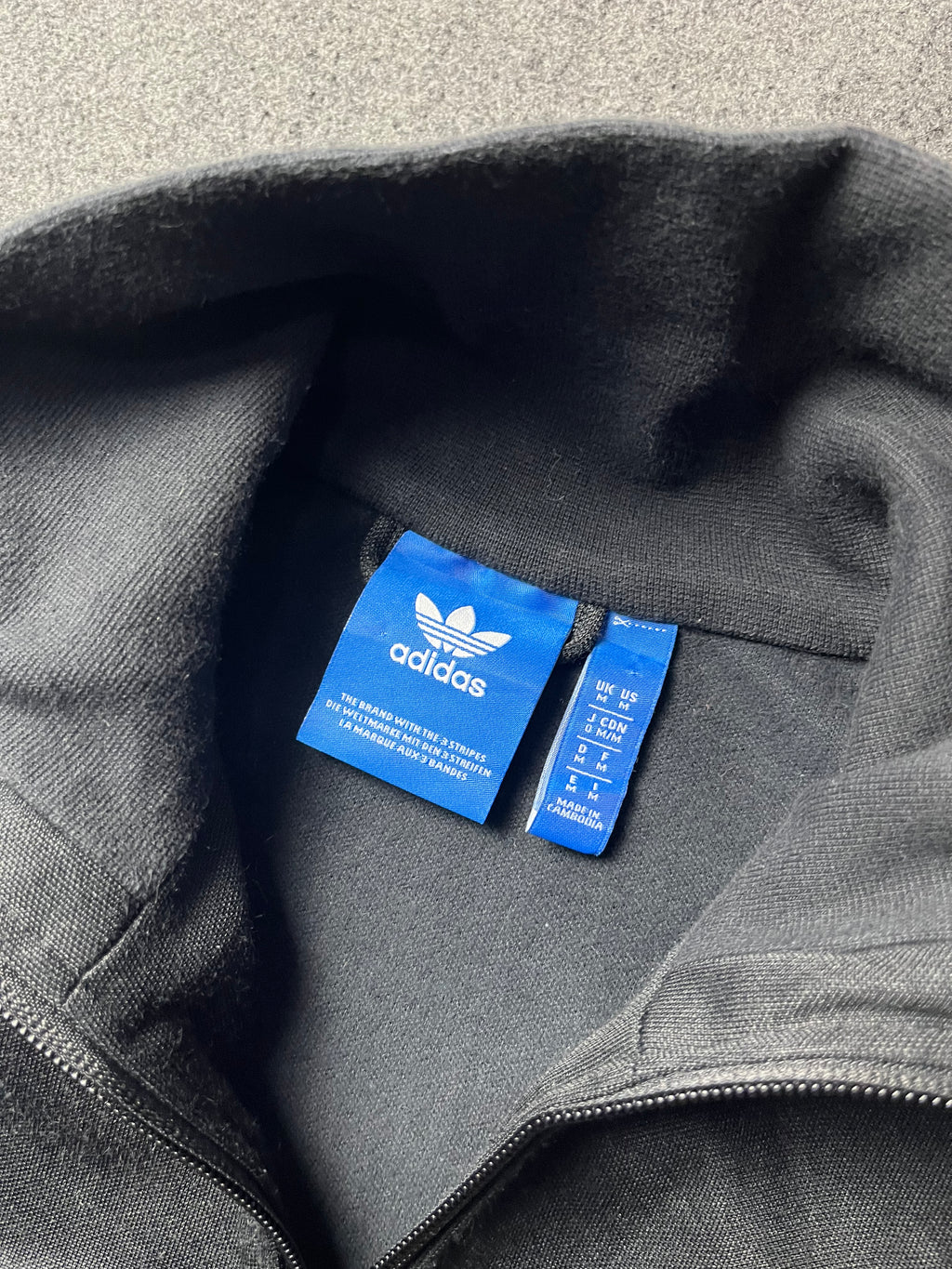Adidas Originals Black Track Top Jacket Bombrer