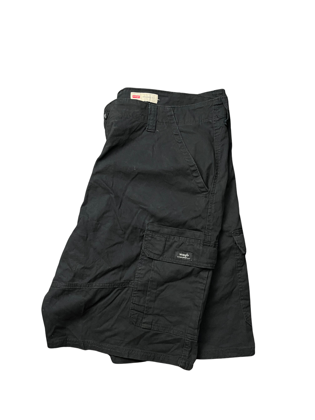 Wrangler Relaxed Fit Hits at knee black shorts