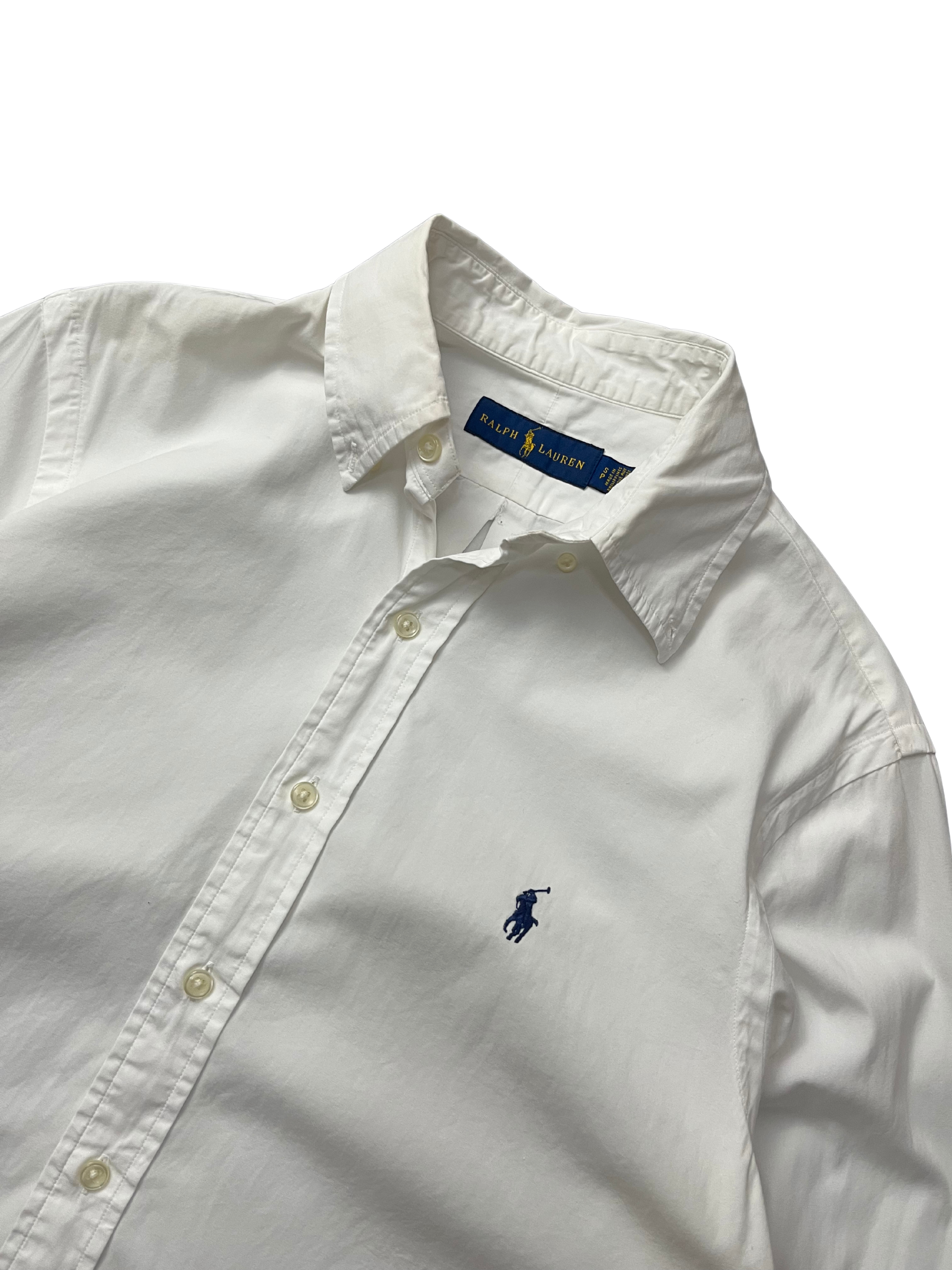 Polo Ralph Lauren classic fit long-sleeve oxford shirt with a blue embroidered logo
