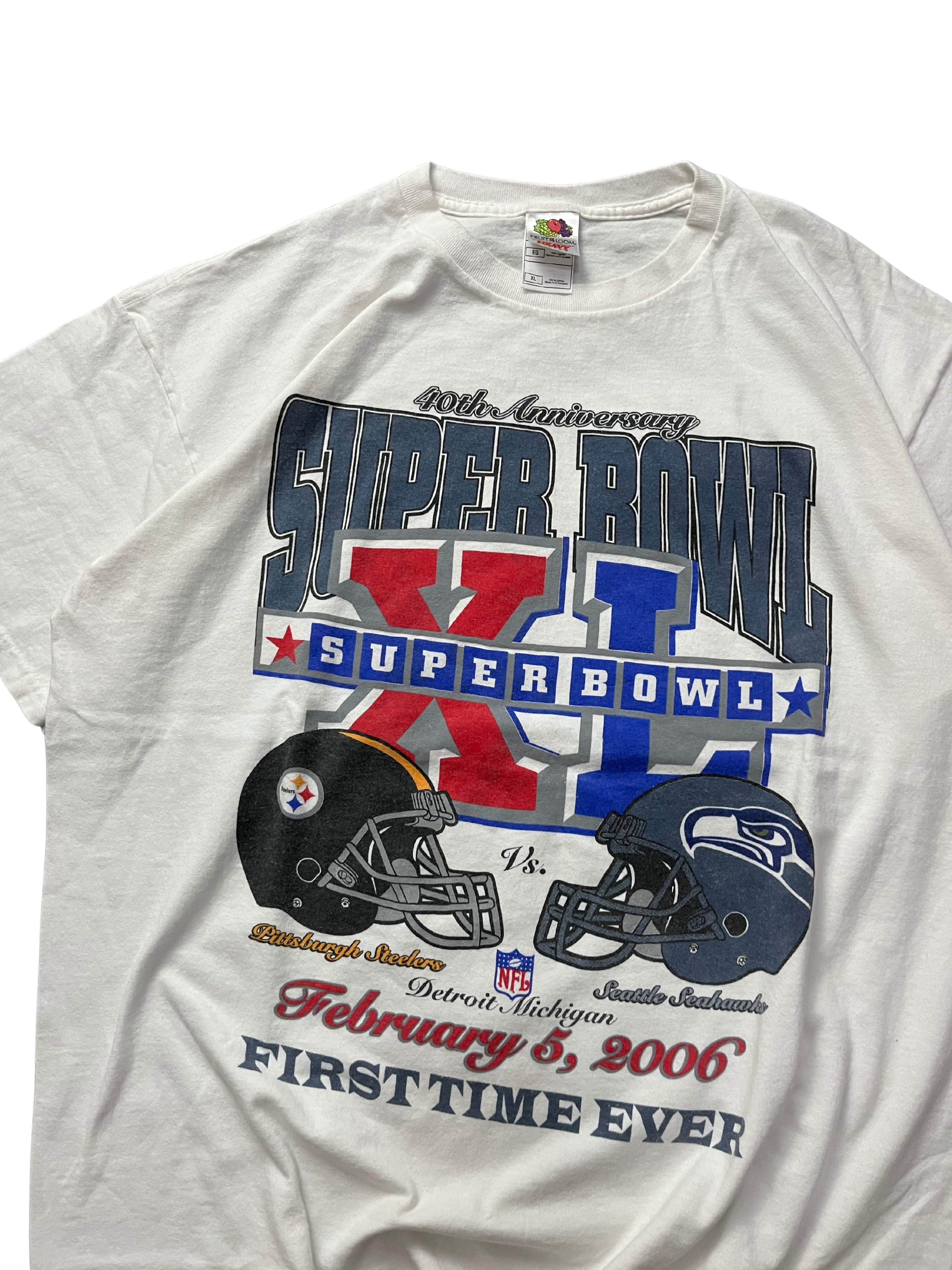 Vintage NFL STEELERS VS SEAHAWKS Super Bowl 2006