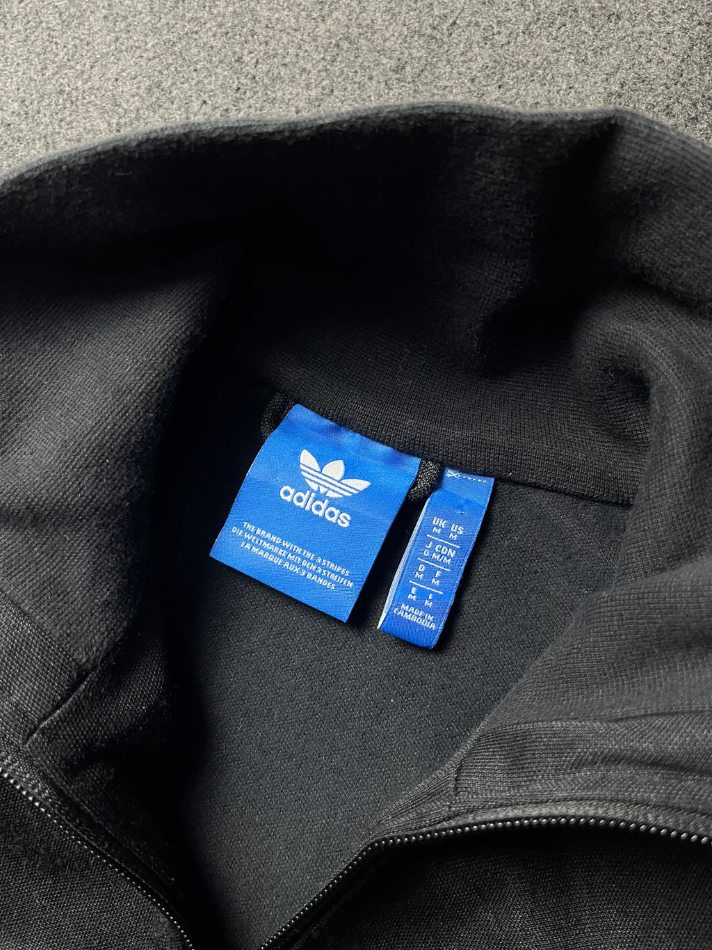 Adidas Originals Black Track Top Jacket Bombrer