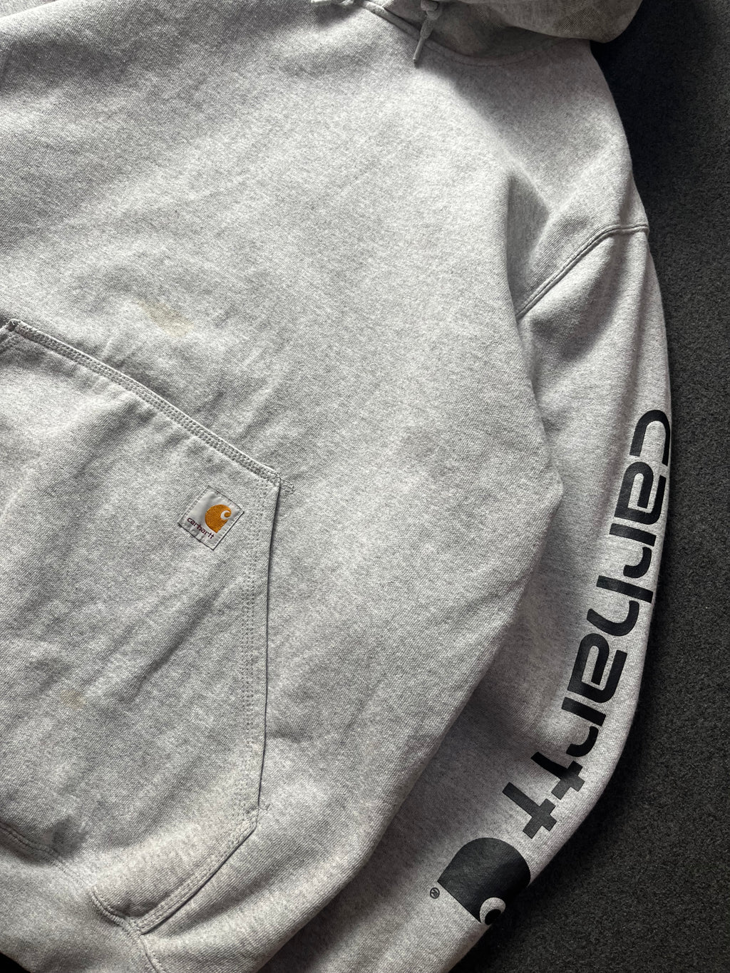 Carhartt Grey Loose Fit Hoodie