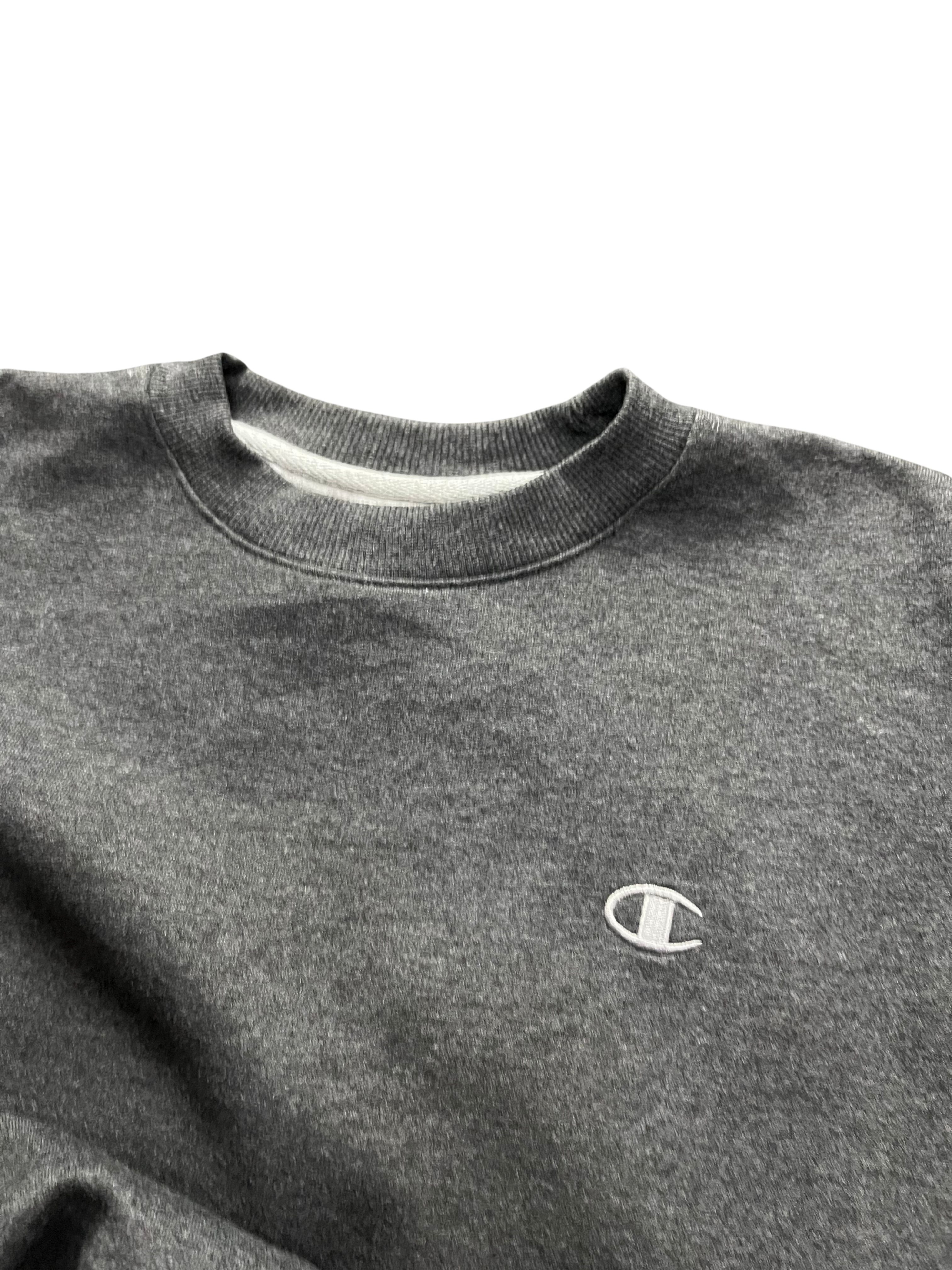 Champion Eco Sweatshirt Men Gray Chest Logo Pullover