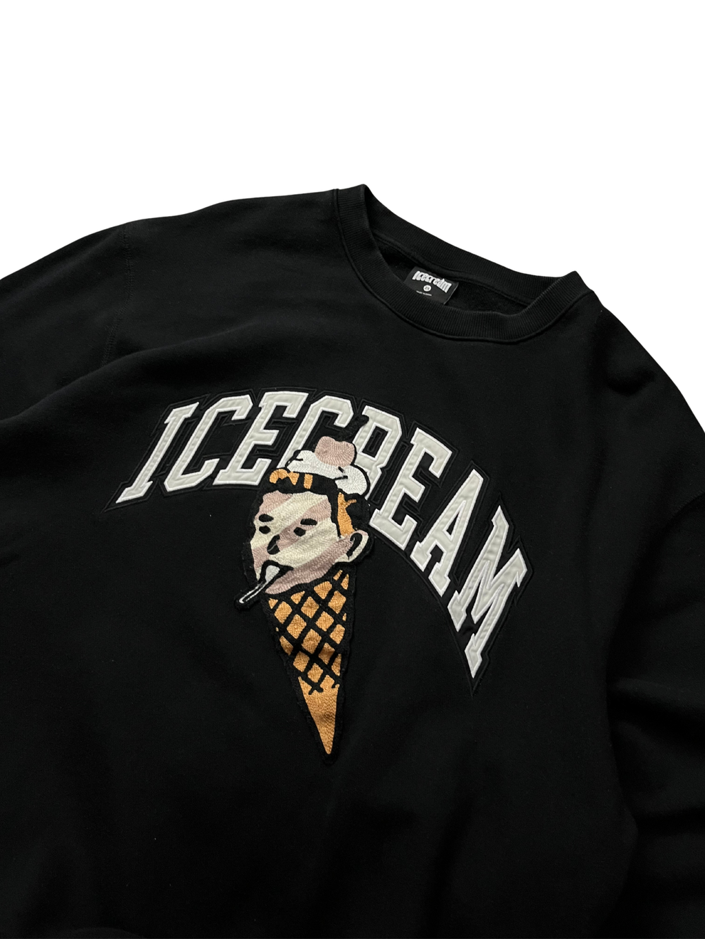 Icecream Cherry Top Crew - Black