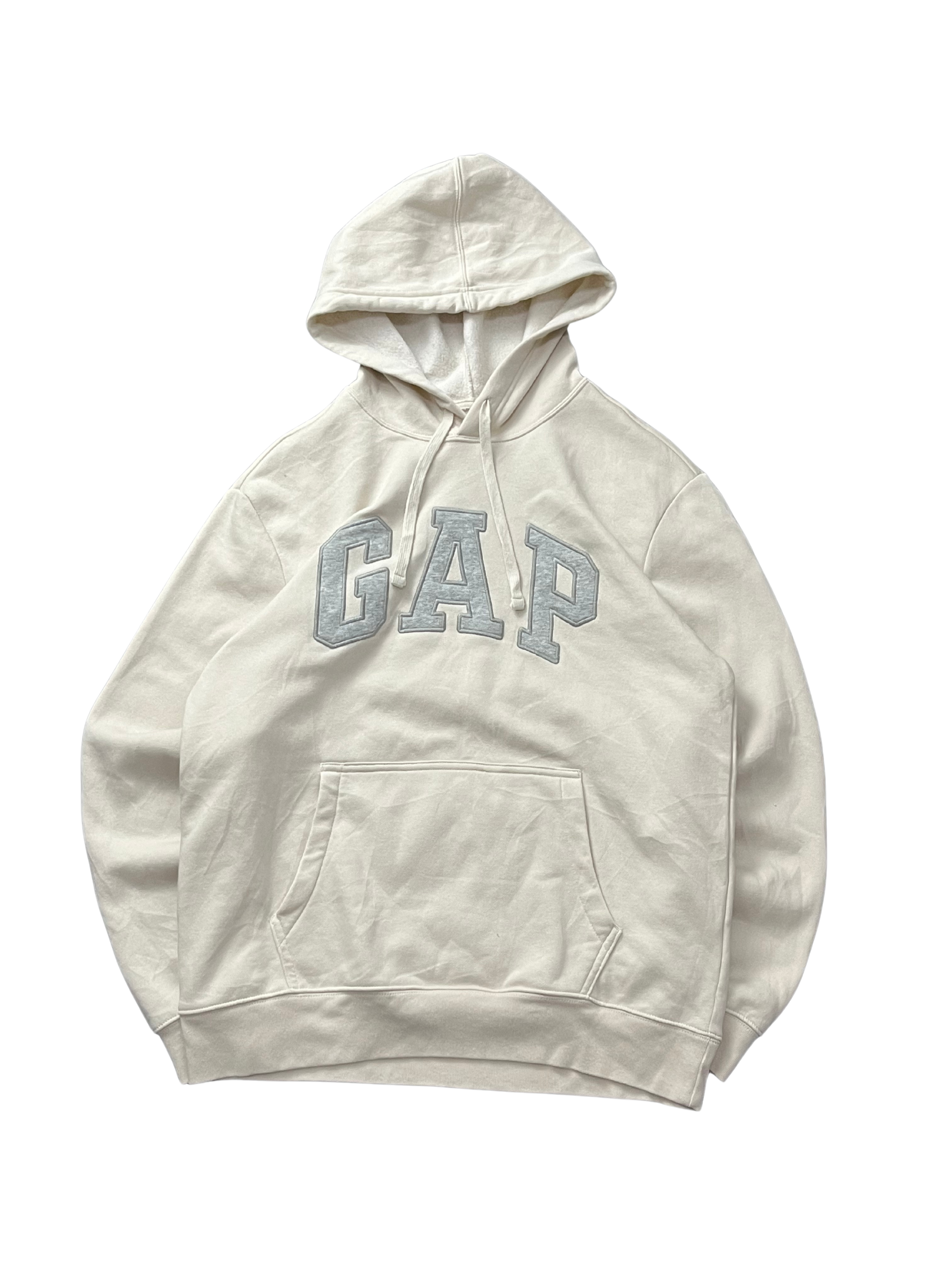 Gap Logo Hoodie Unbleached White