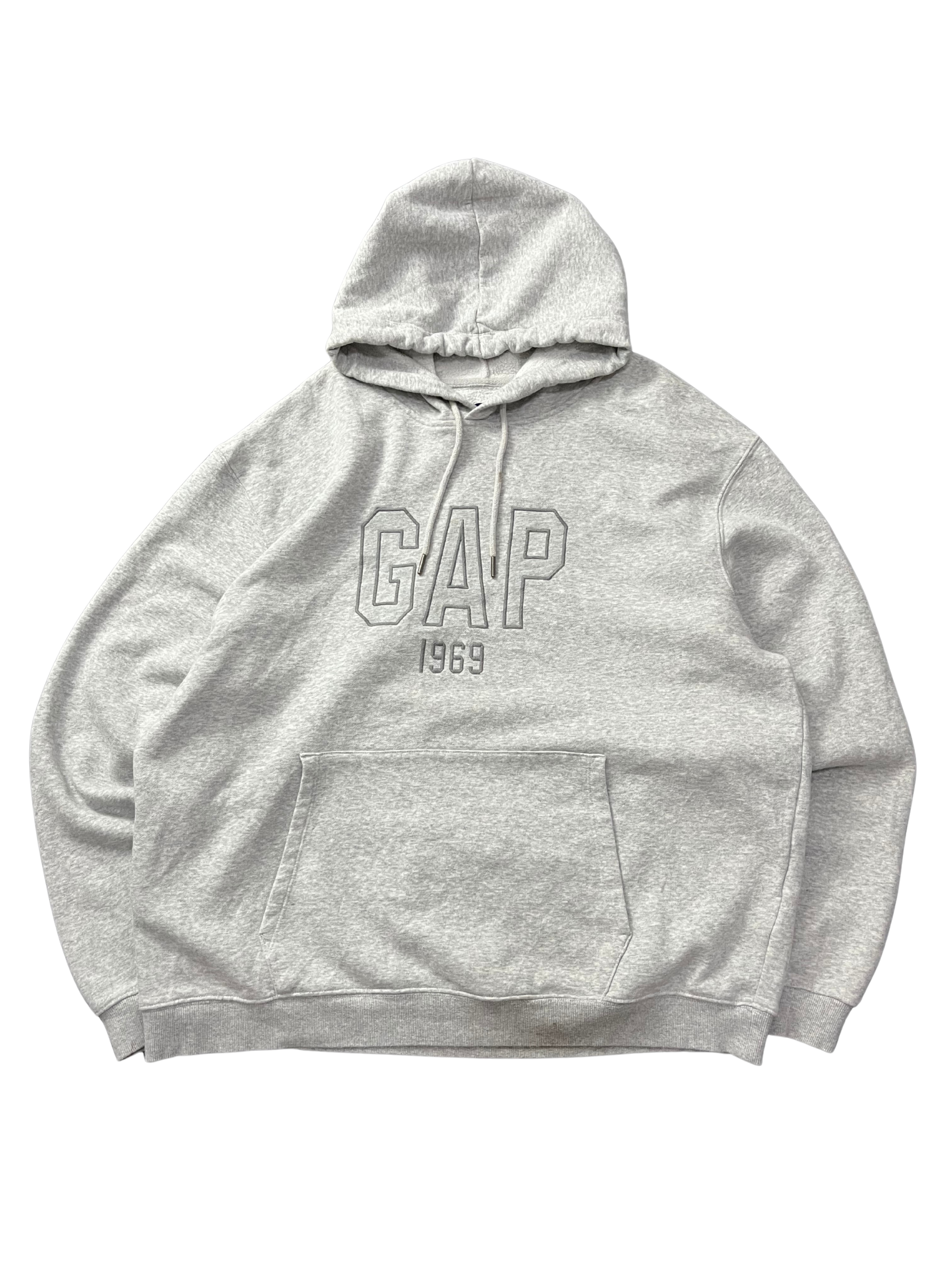 Gap Unisex Logo Fleece Hoodie Gray, NWOT