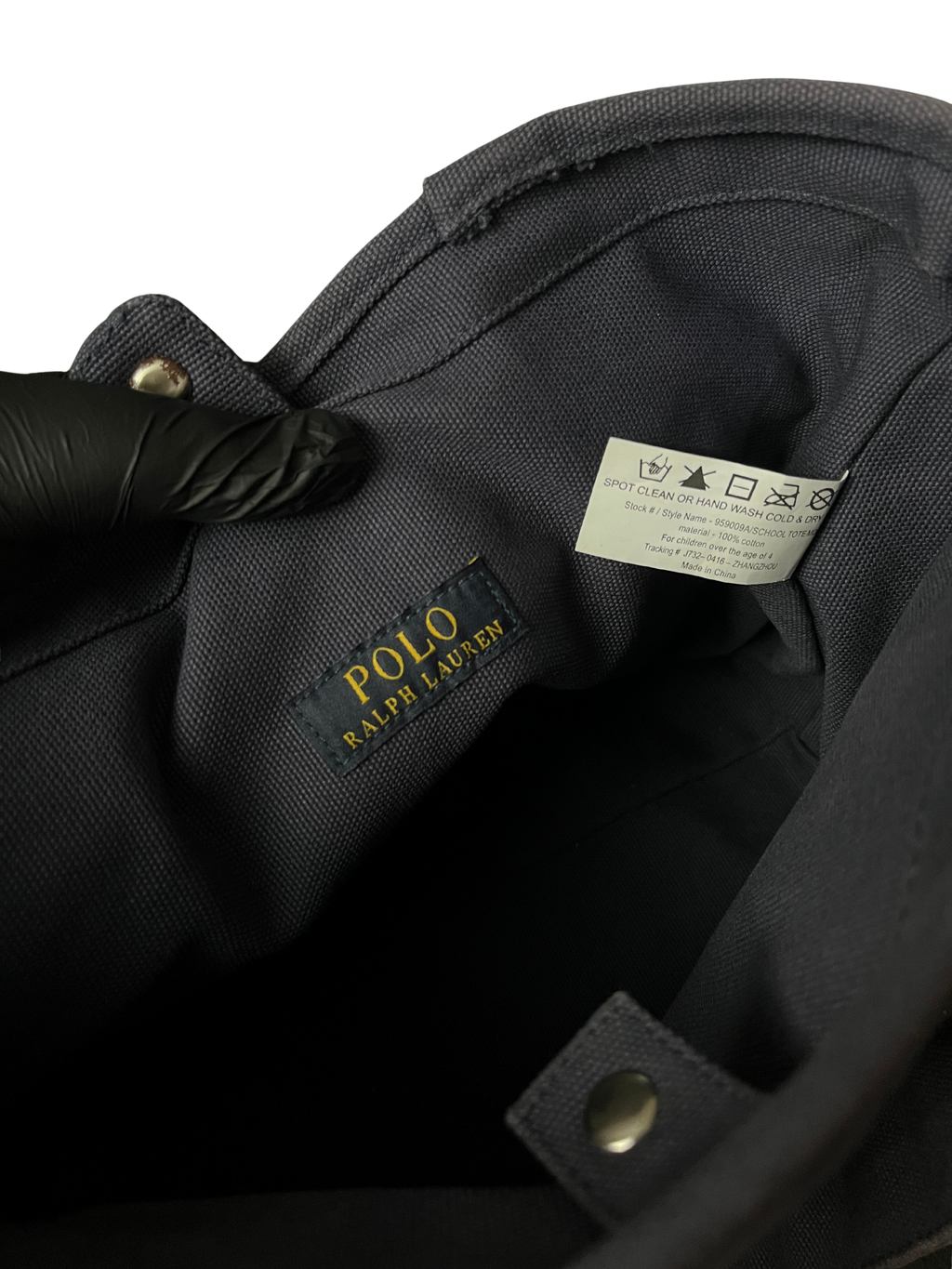 Polo Ralph Lauren Vintage Polo Ralph Lauren Pony Tote Driving Bag Black/Red
