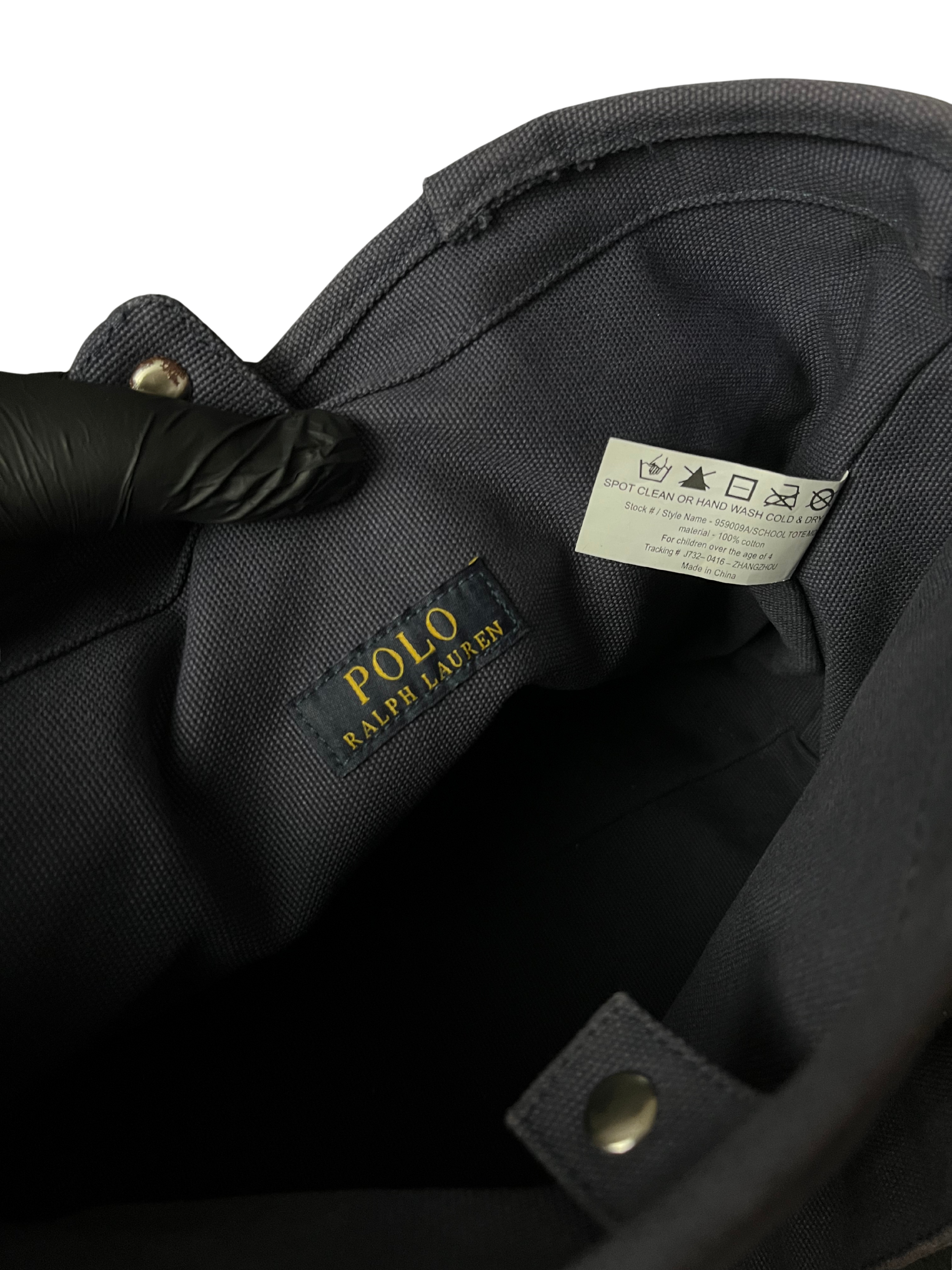 Polo Ralph Lauren Vintage Polo Ralph Lauren Pony Tote Driving Bag Black/Red