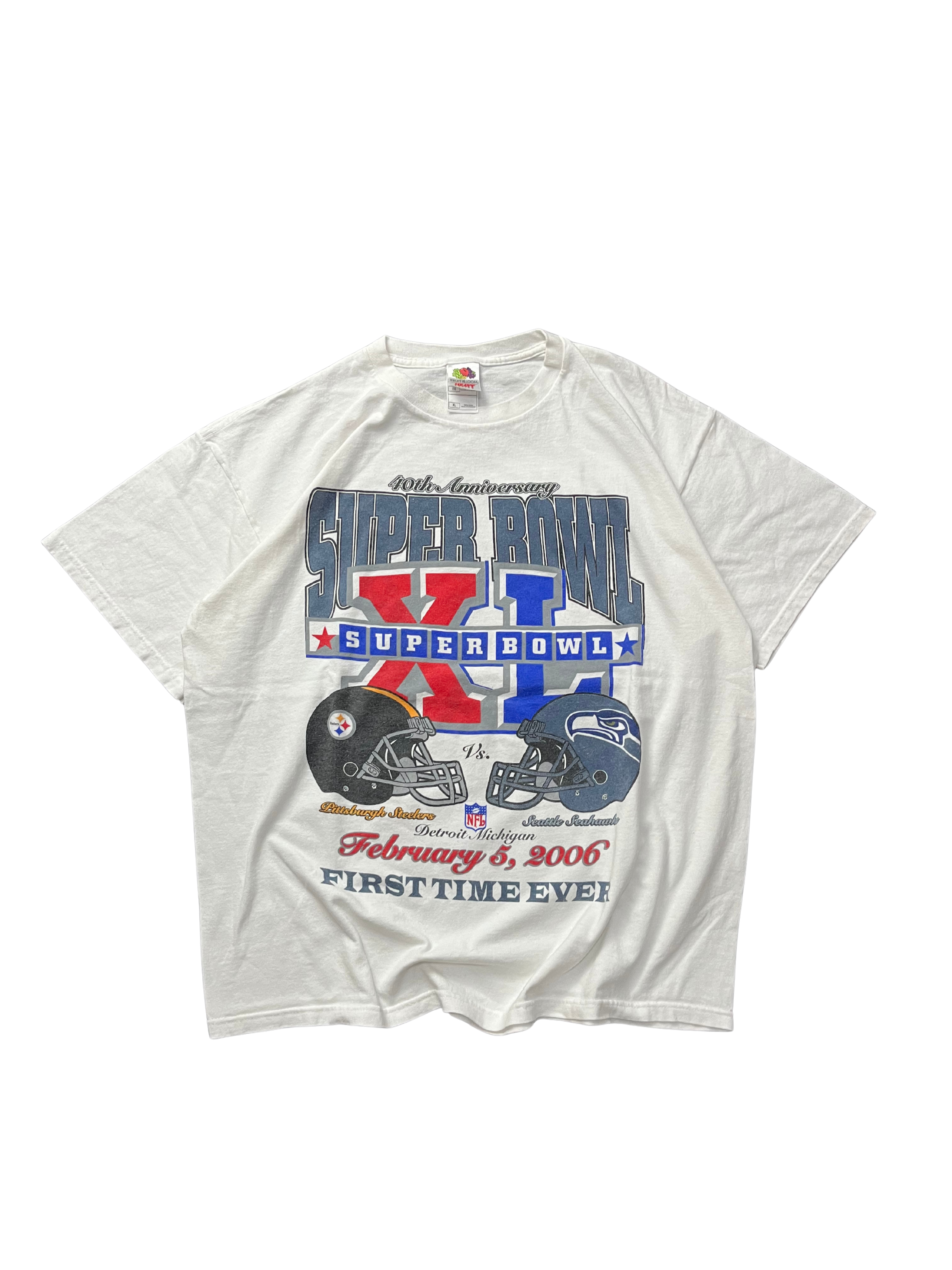 Vintage NFL STEELERS VS SEAHAWKS Super Bowl 2006