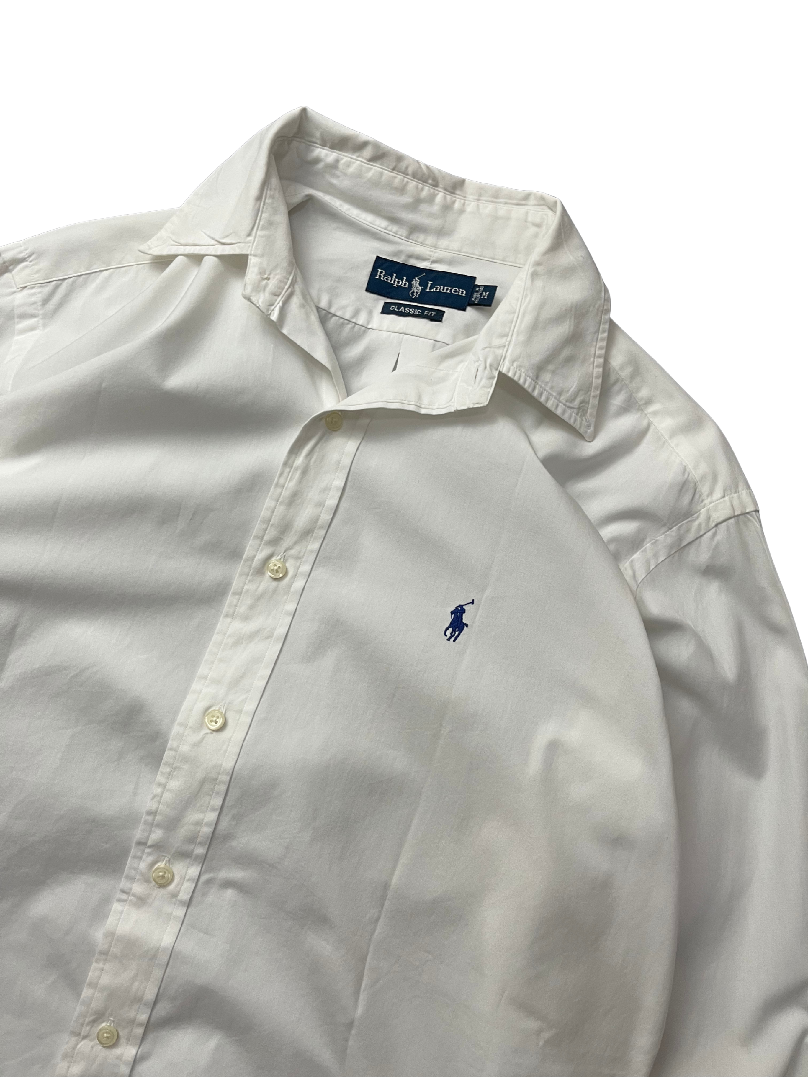 Polo Ralph Lauren long-sleeved button-down shirt with a blue embroidered logo