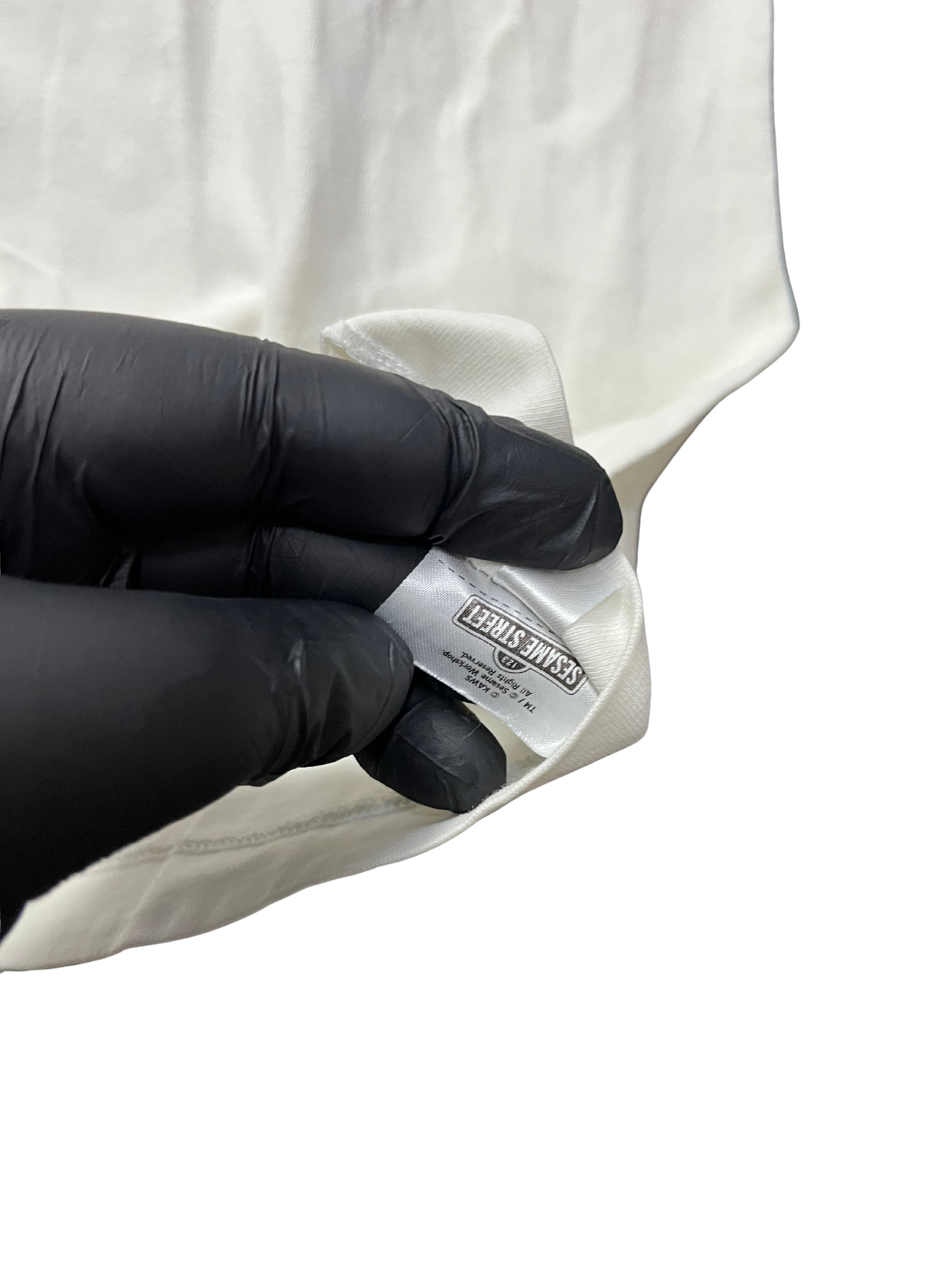 Kaws x Uniqlo x Sesame Street Companion Trash Can Tee White