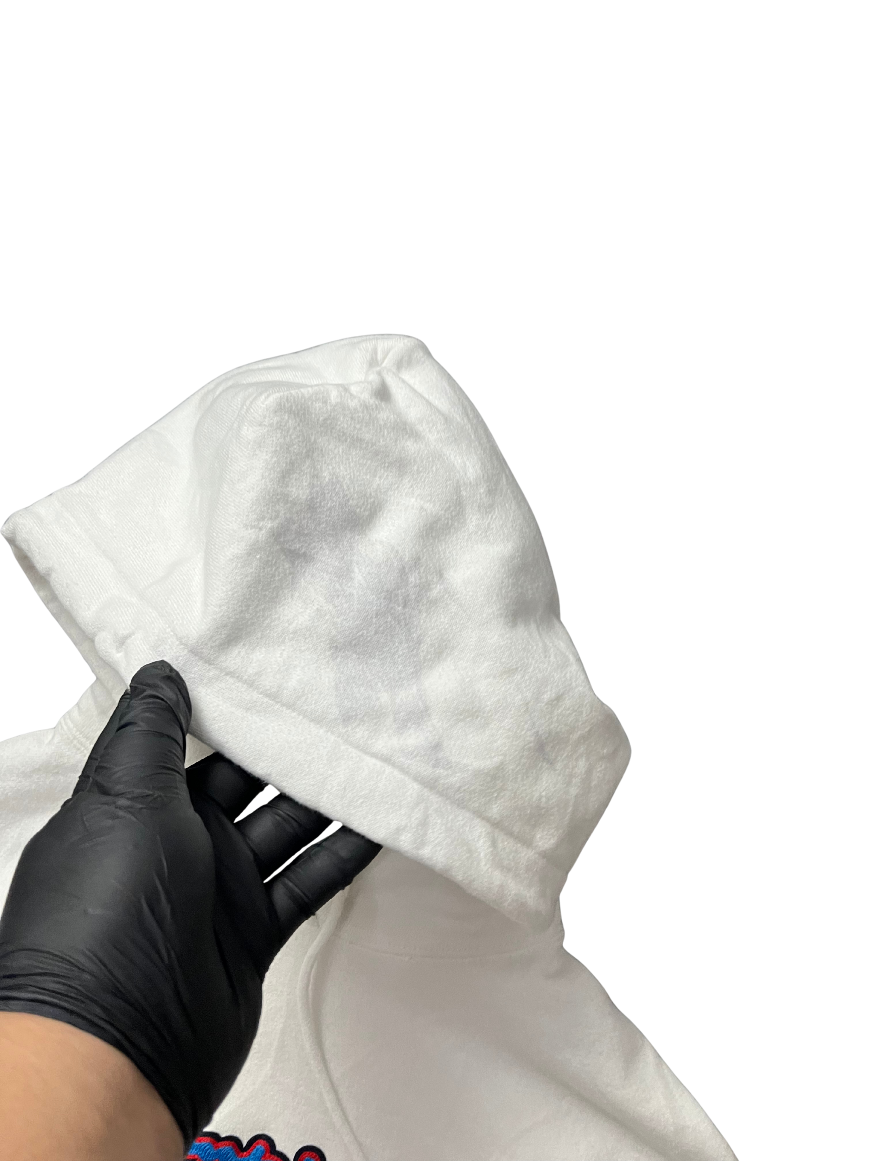 Champion Athletic Wear White Pullover Hoodie Sweatshirt Adult