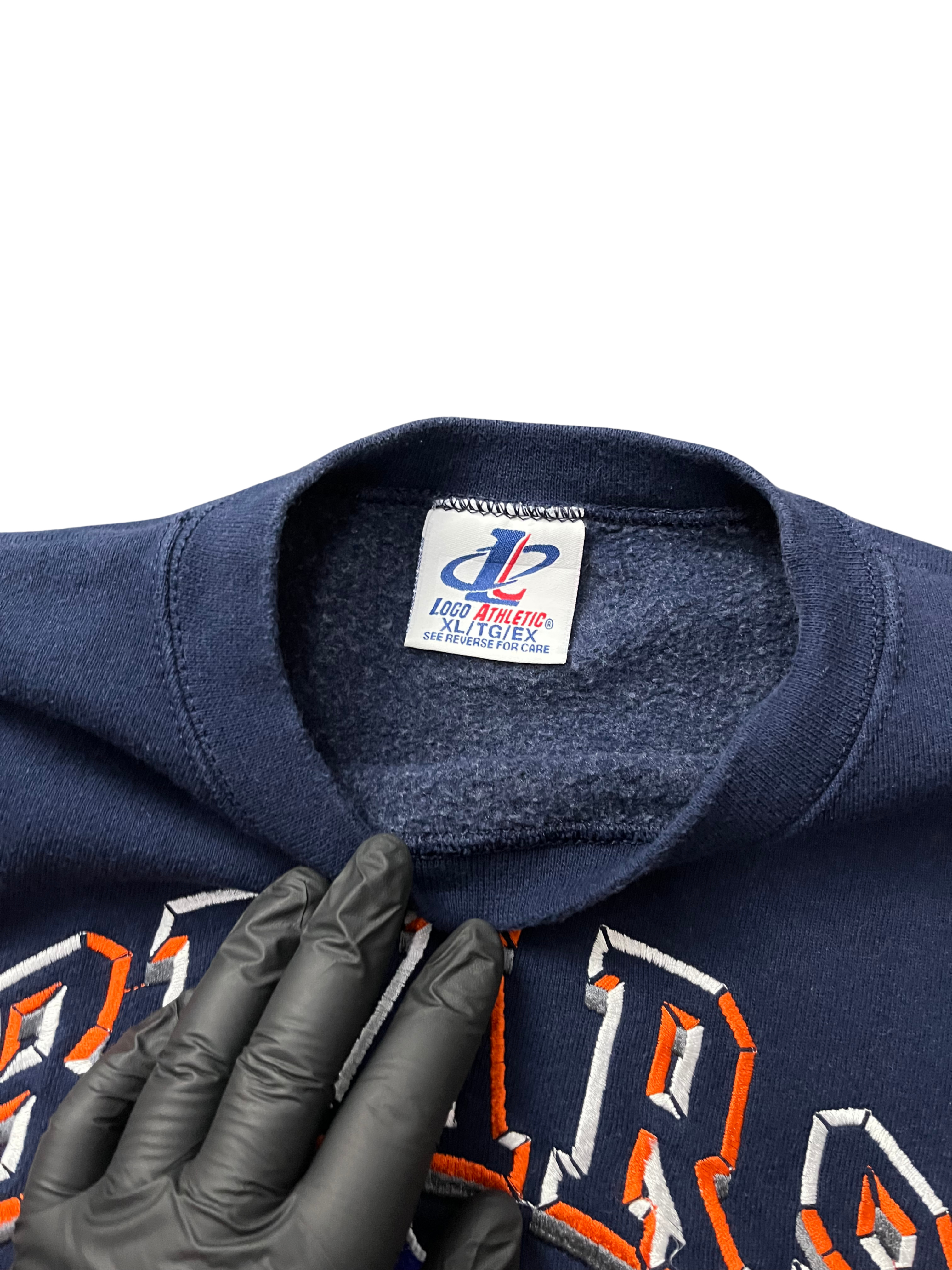 Vintage Chicago Bears NFL Blue Sweatshirt arge Chicago Bears Printed Crewneck Bears Football Jumper Chicago Da Bears Sweater