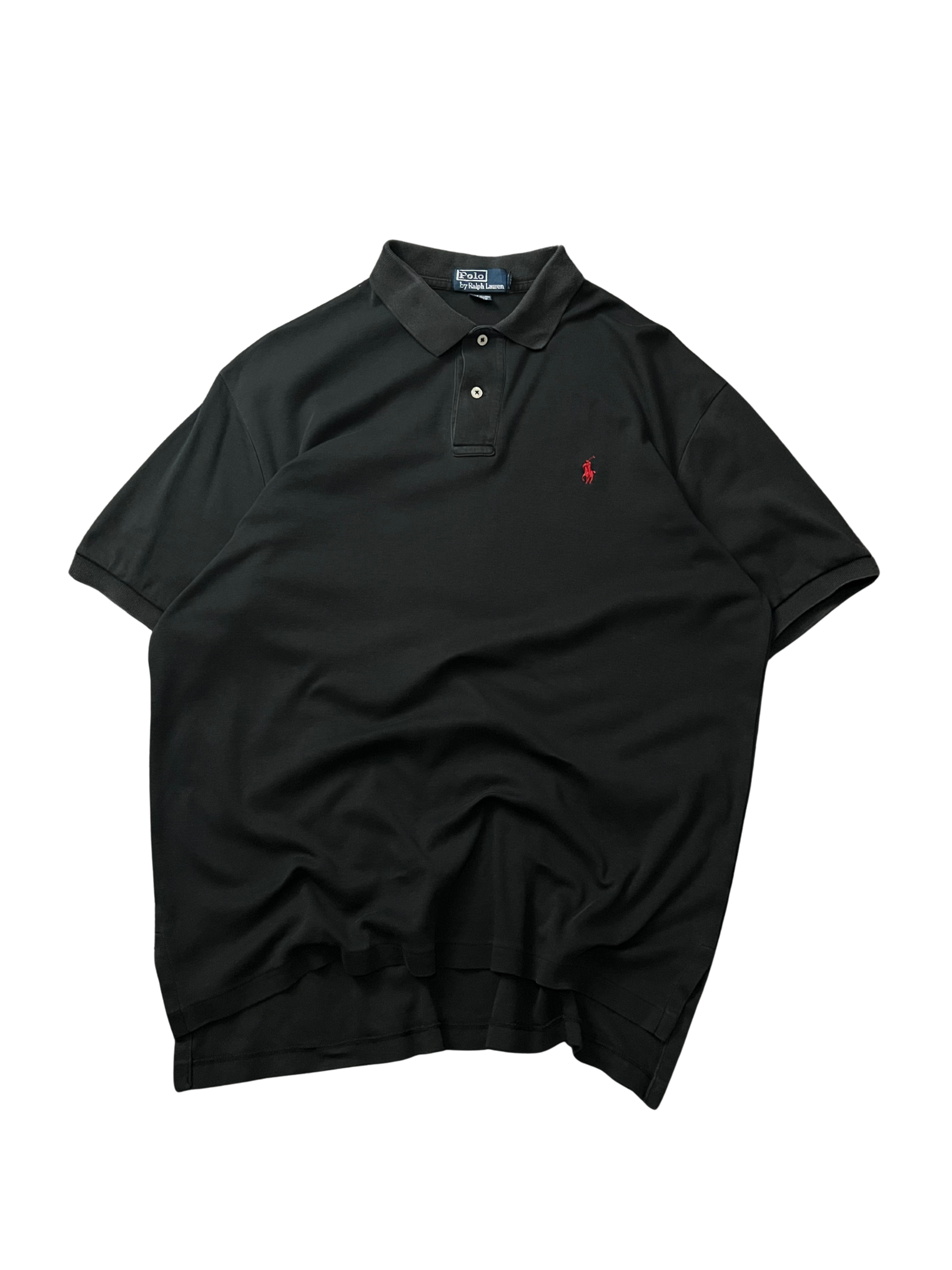 Polo Ralph Lauren embroidered logo polo shirt with a contrasting red embroidered pony