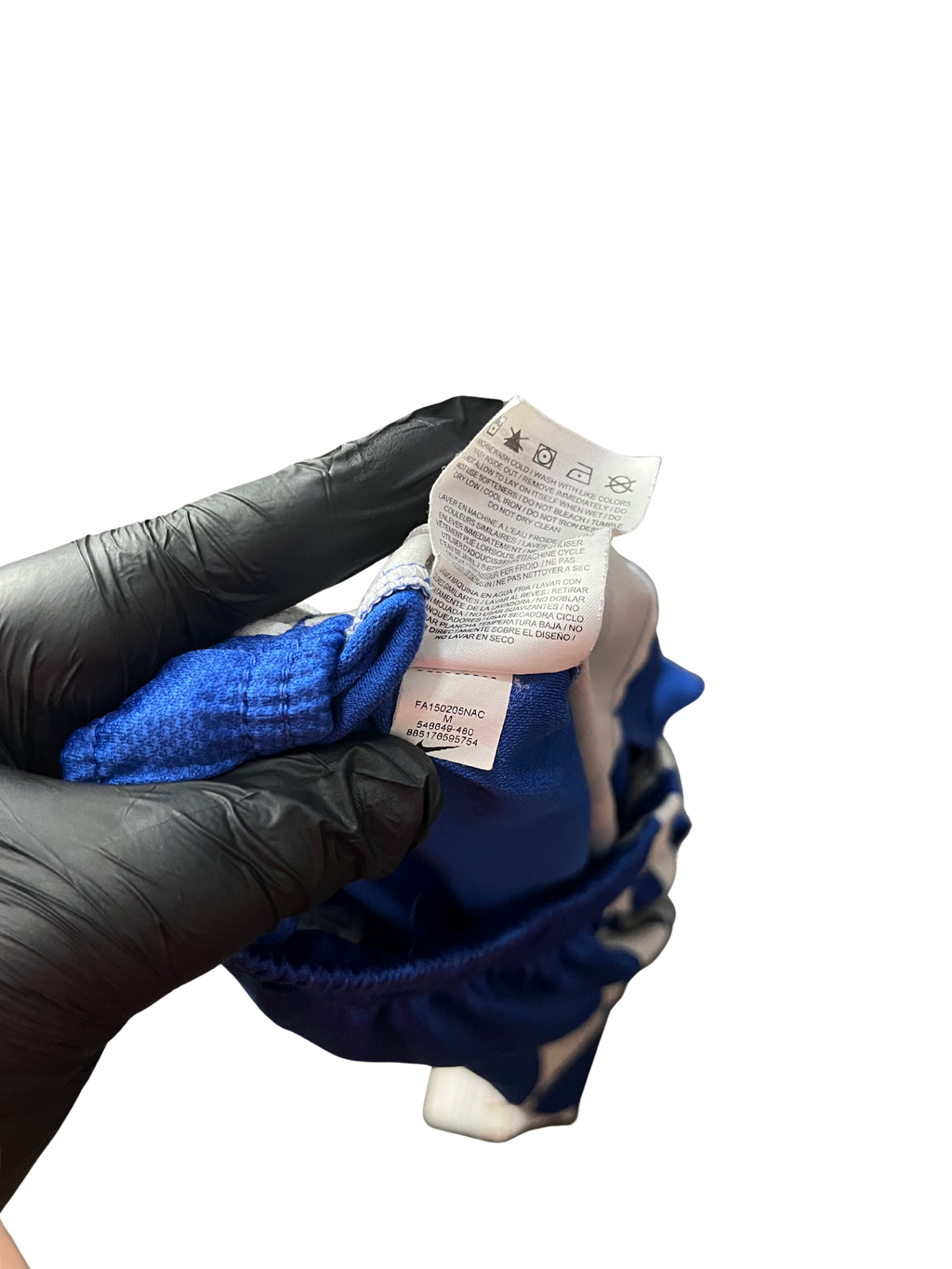 Nike Men's Blue and White Shorts