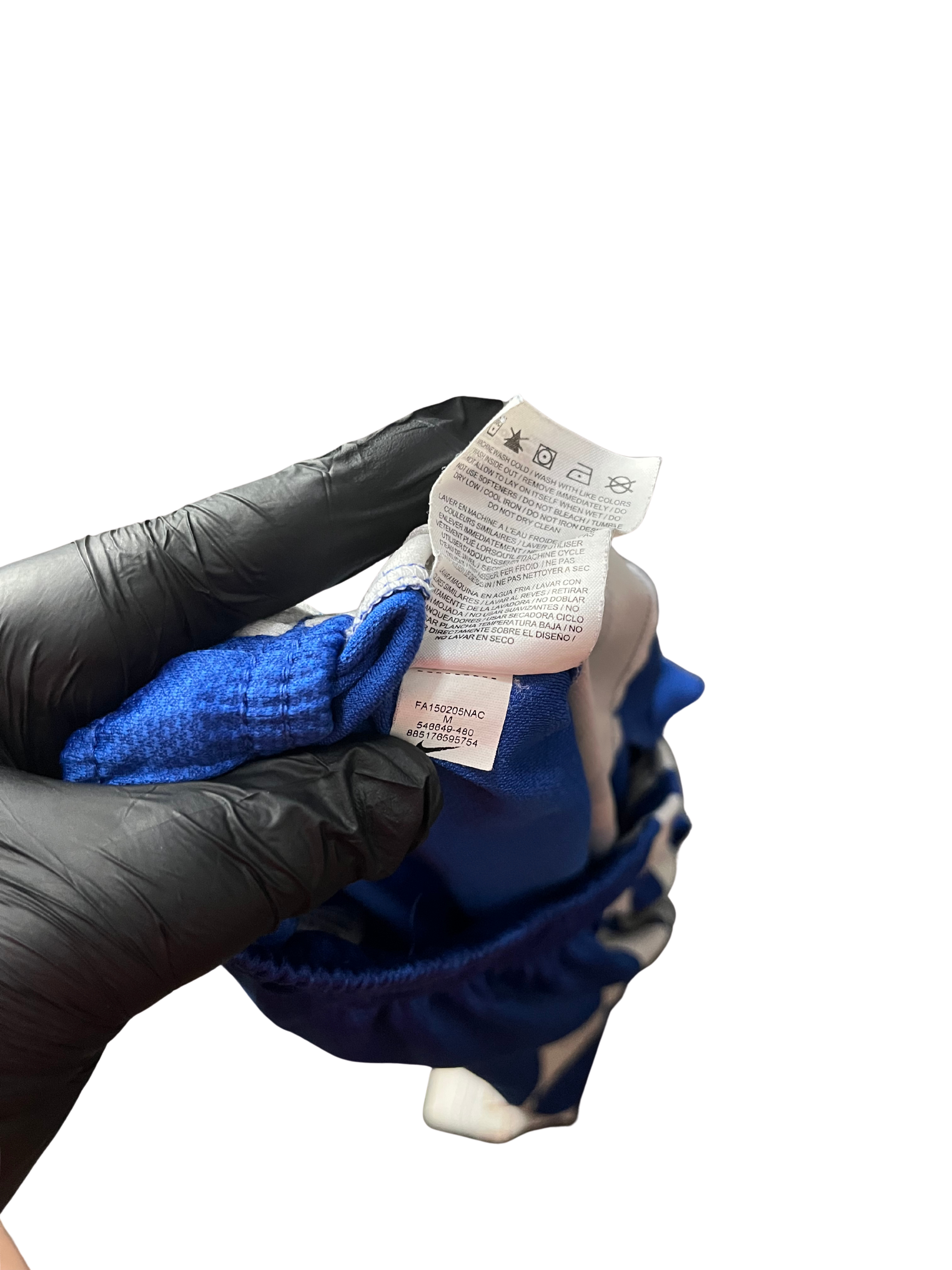 Nike Men's Blue and White Shorts