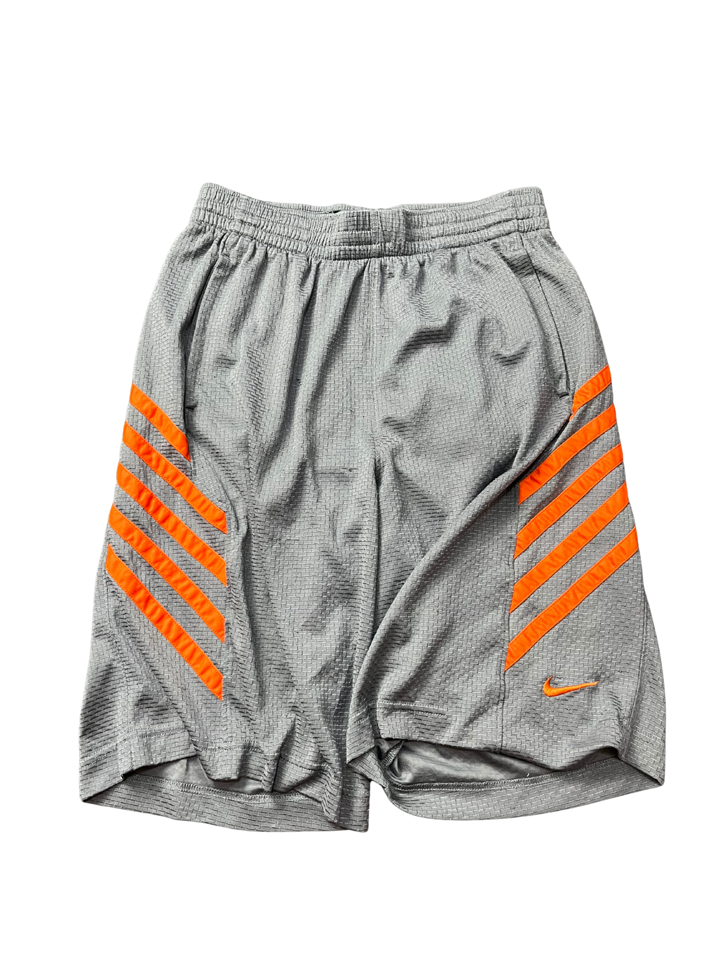 Nike Shorts Mens Size SHORTS GRAY ORANGE