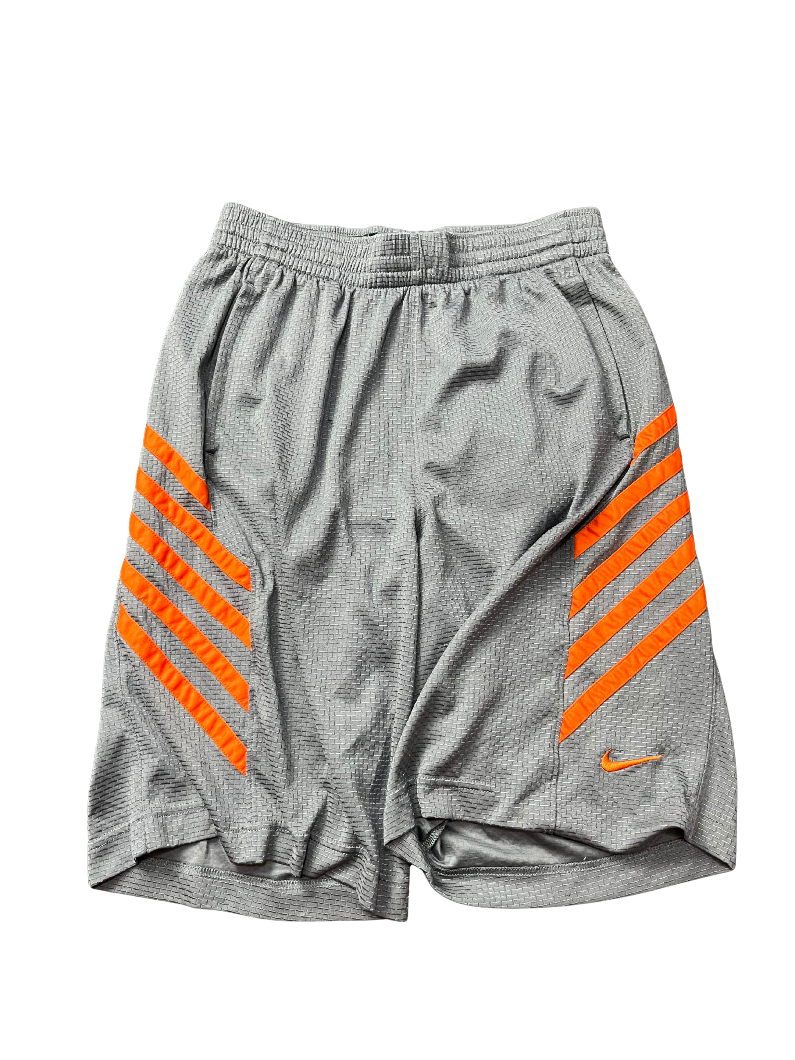 Nike Shorts Mens Size SHORTS GRAY ORANGE