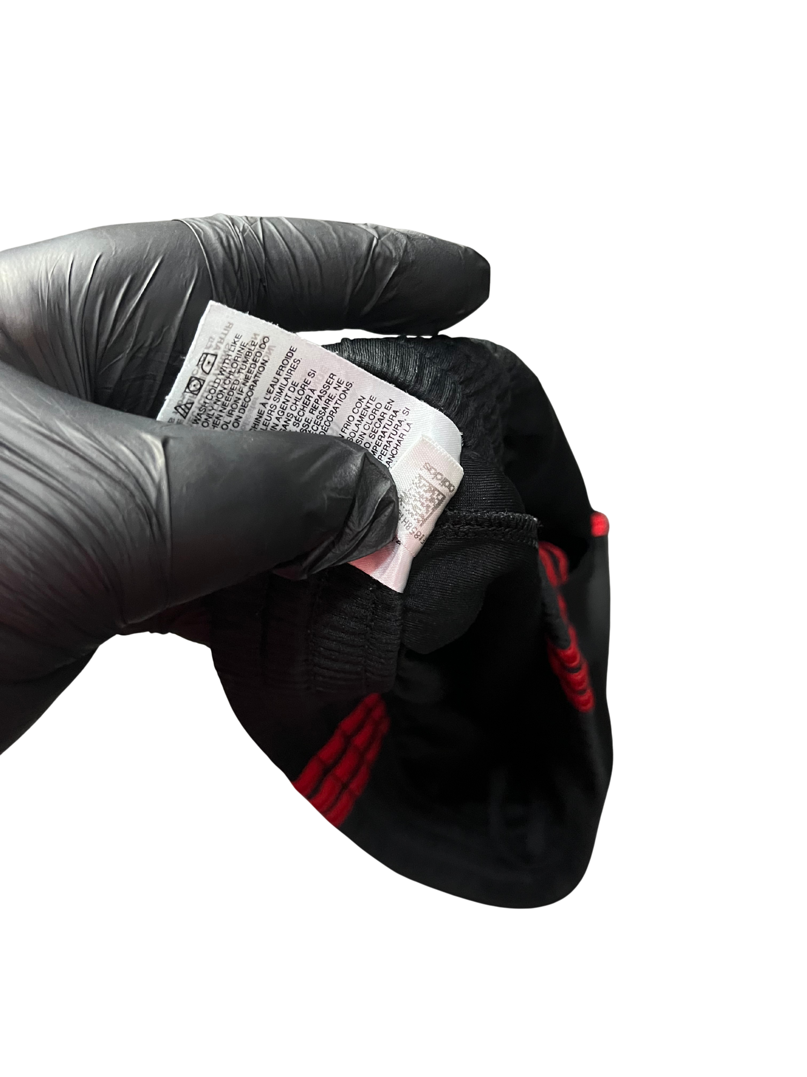 Adidas Athletic Shorts Youth Medium Black and Red Polyester EUC