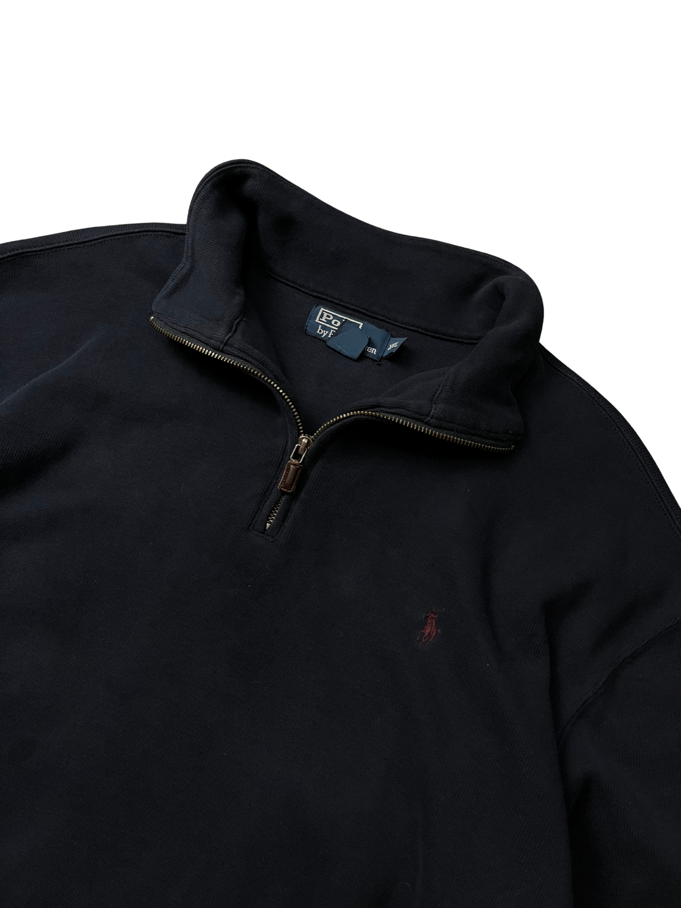 Polo Ralph Lauren Pullover Sweater Shirt Navy 1/4 Zip