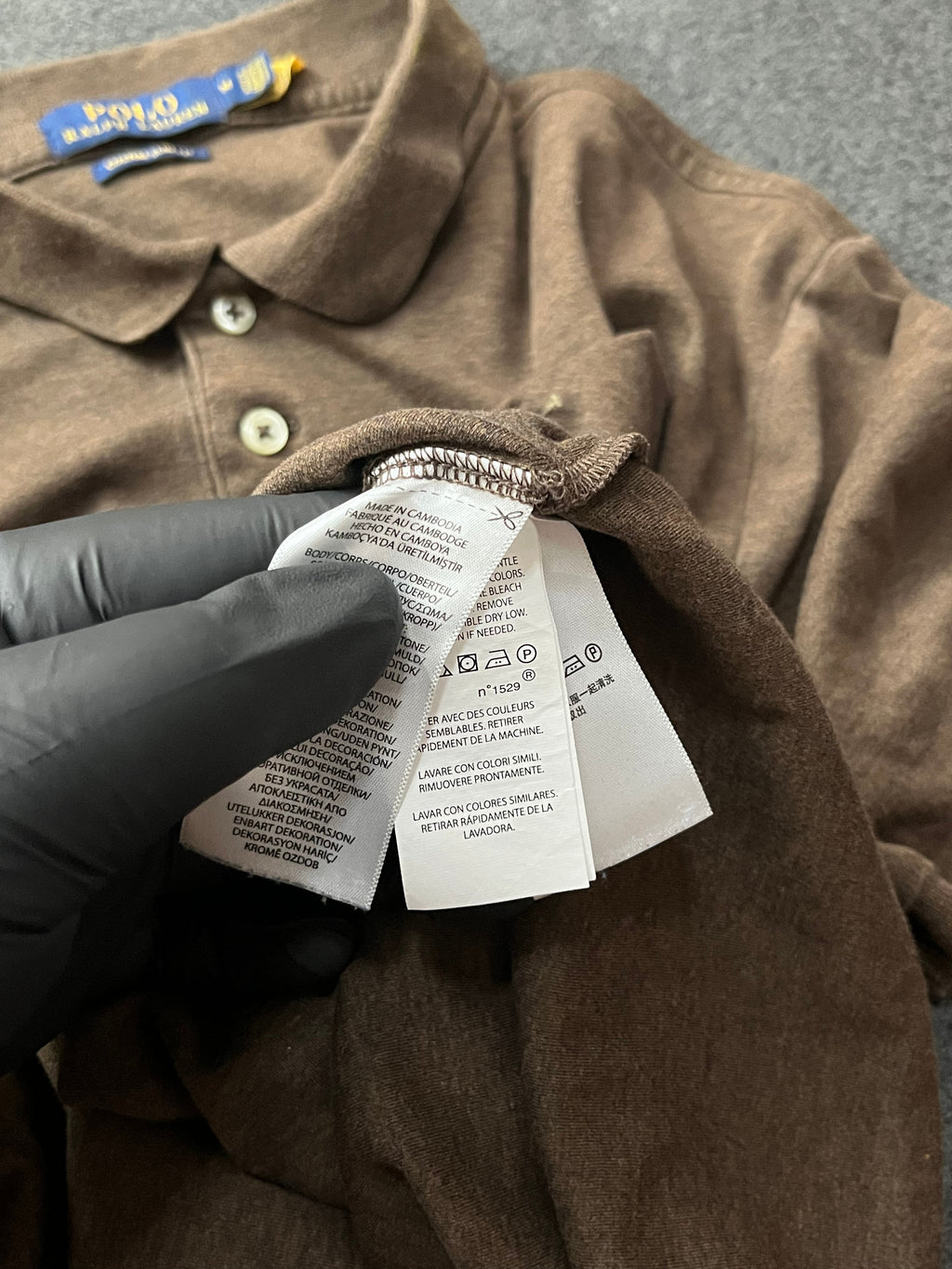 Polo Ralph Lauren Polo Pony polo shirt in brown cotton